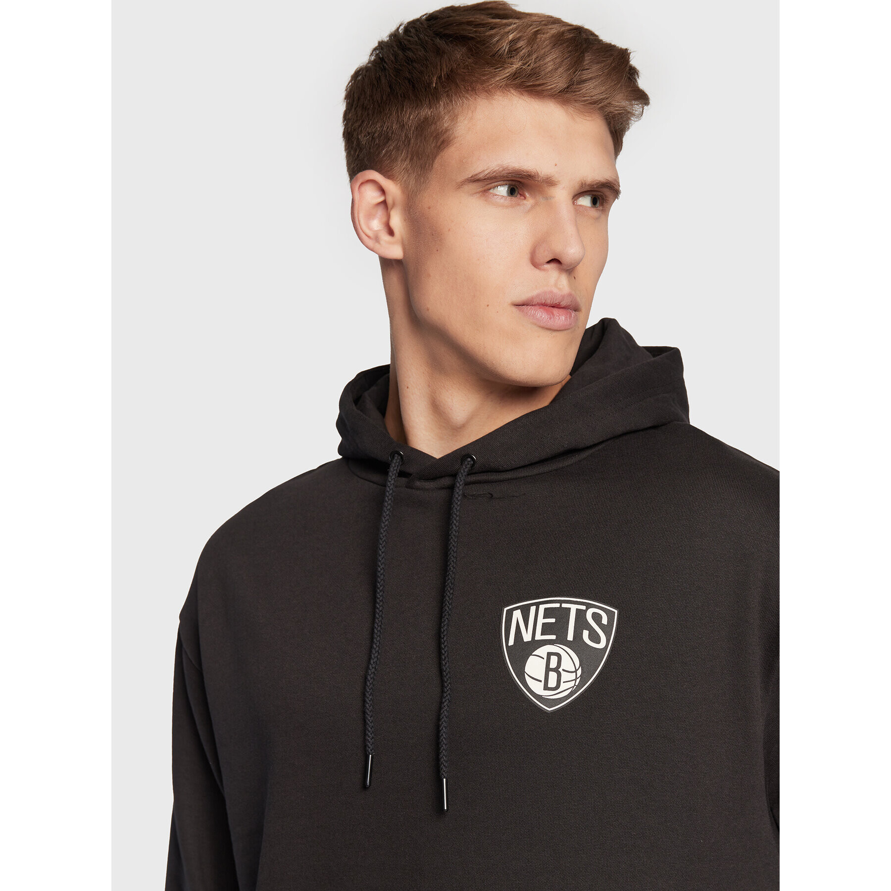 New Era Jopa Brooklyn Nets NBA Team Logo 60284622 Črna Relaxed Fit - Pepit.si