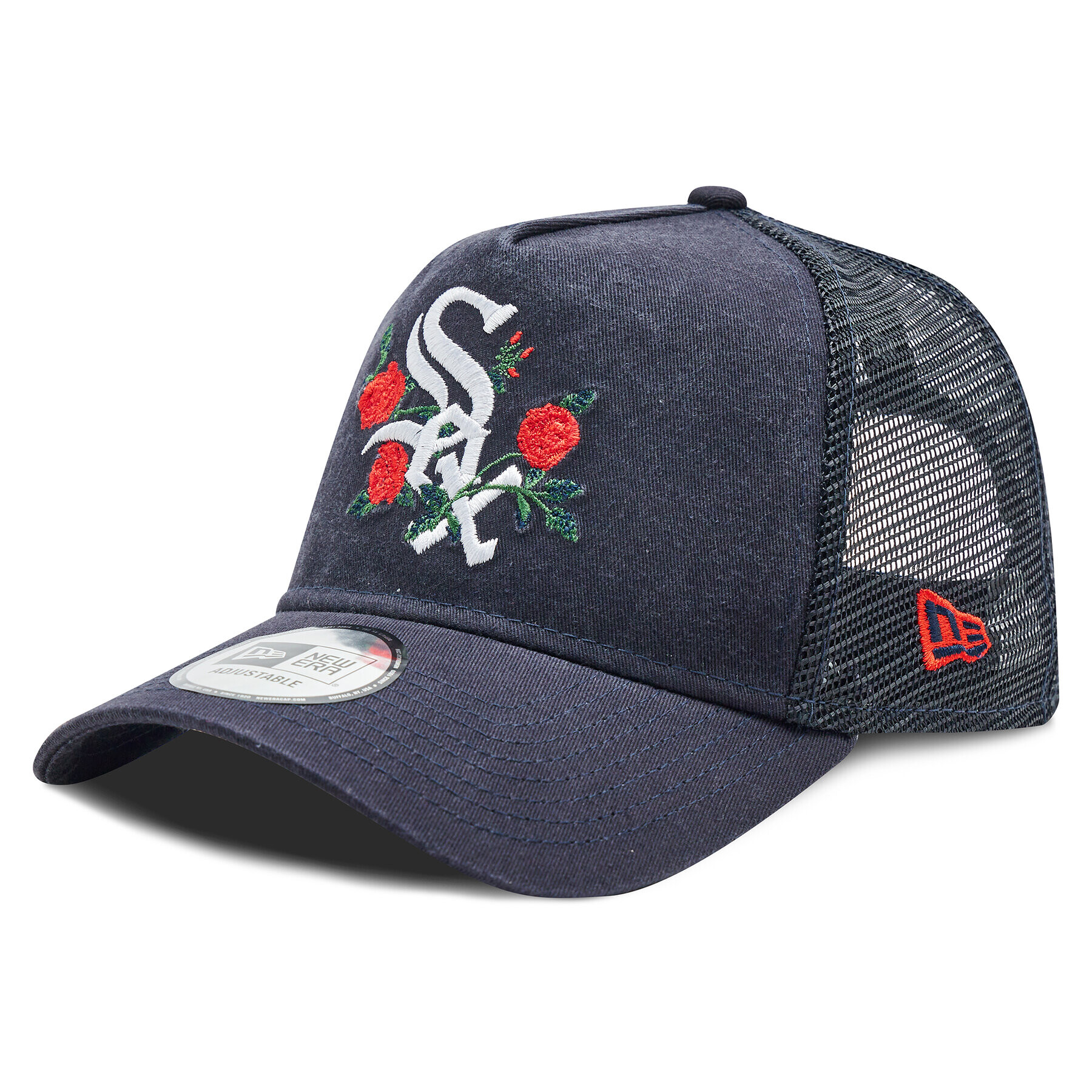 New Era Kapa s šiltom Flower Trucker Chiw 60298824 Mornarsko modra - Pepit.si