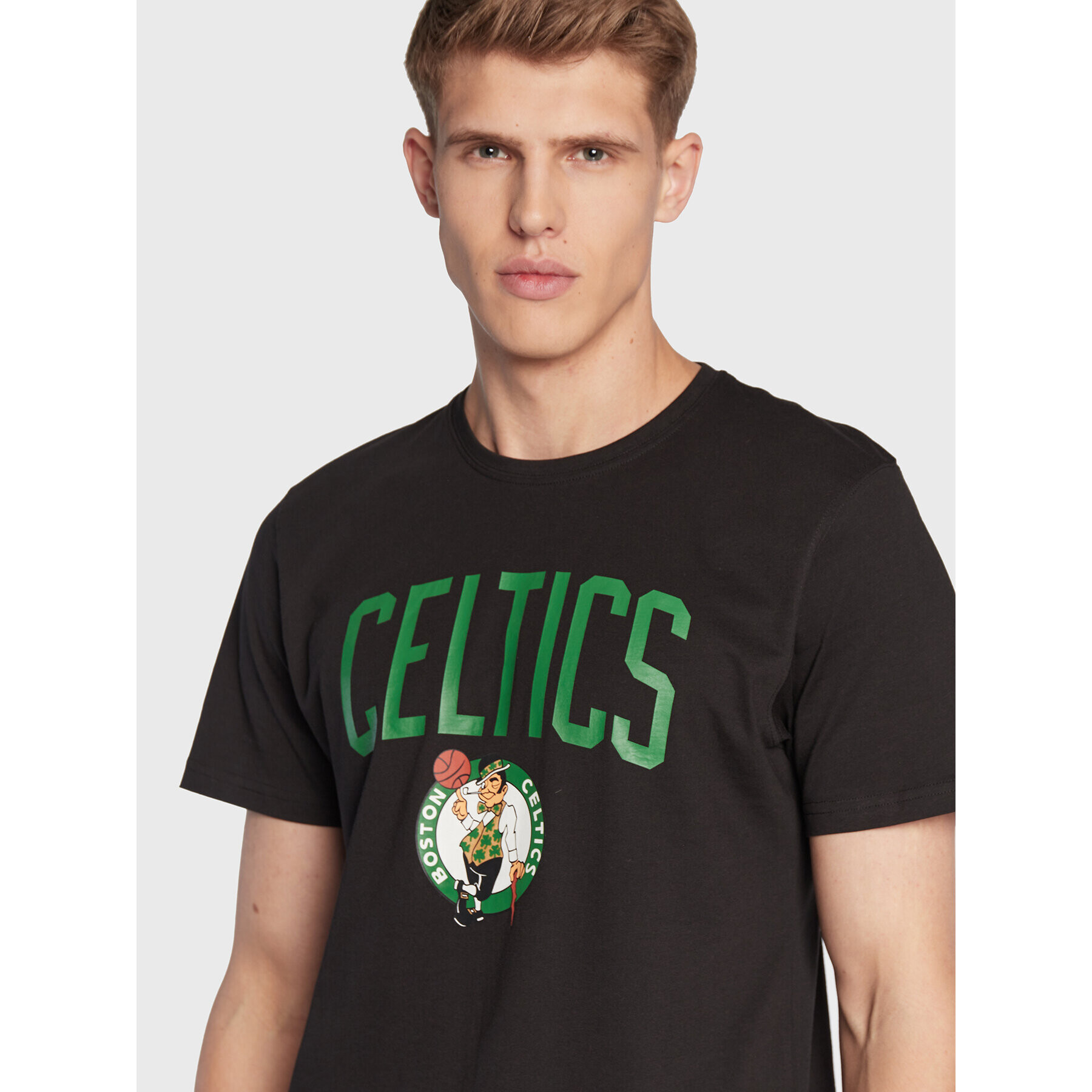 New Era Majica Boston Celtics Team Logo 11546157 Črna Regular Fit - Pepit.si