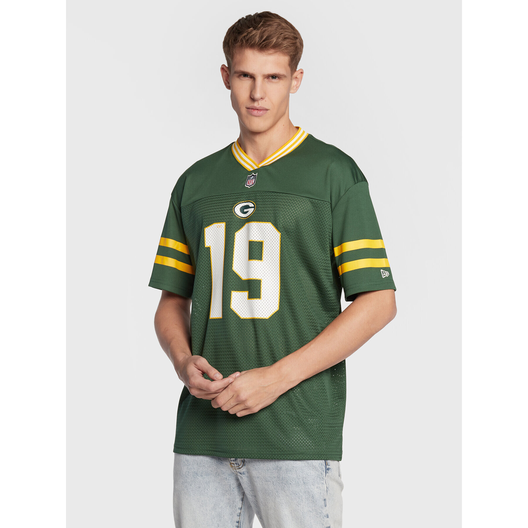 New Era Majica Green Bay Packes 12572540 Zelena Oversize - Pepit.si