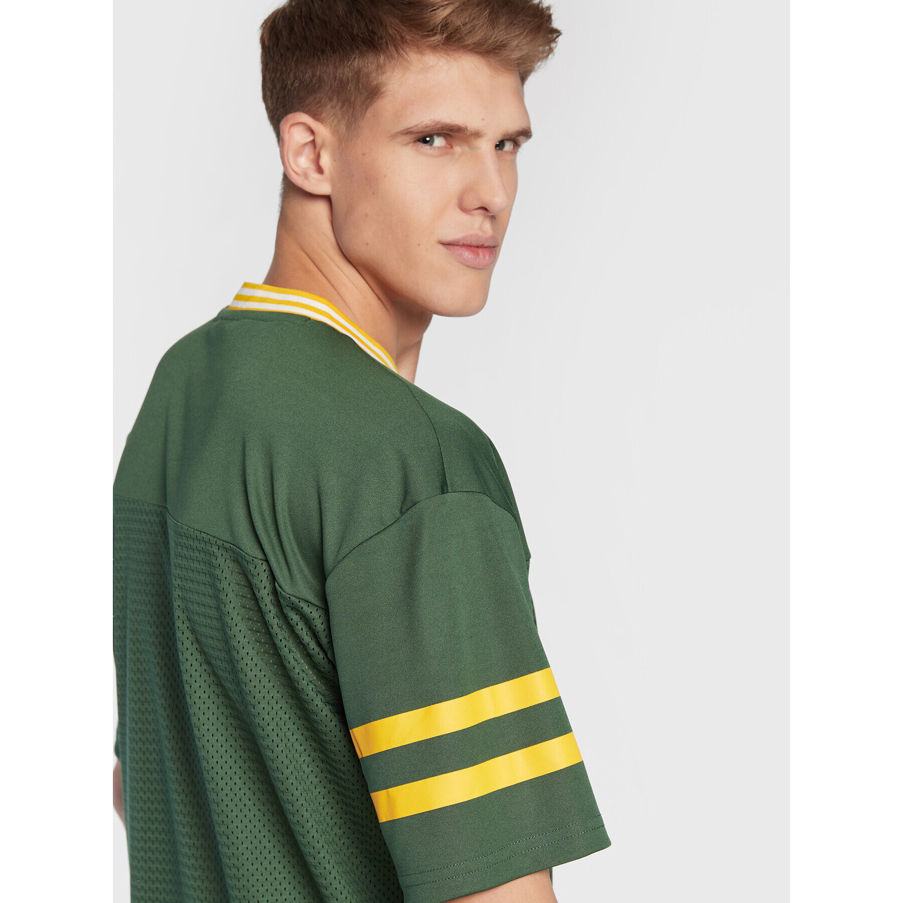 New Era Majica Green Bay Packes 12572540 Zelena Oversize - Pepit.si