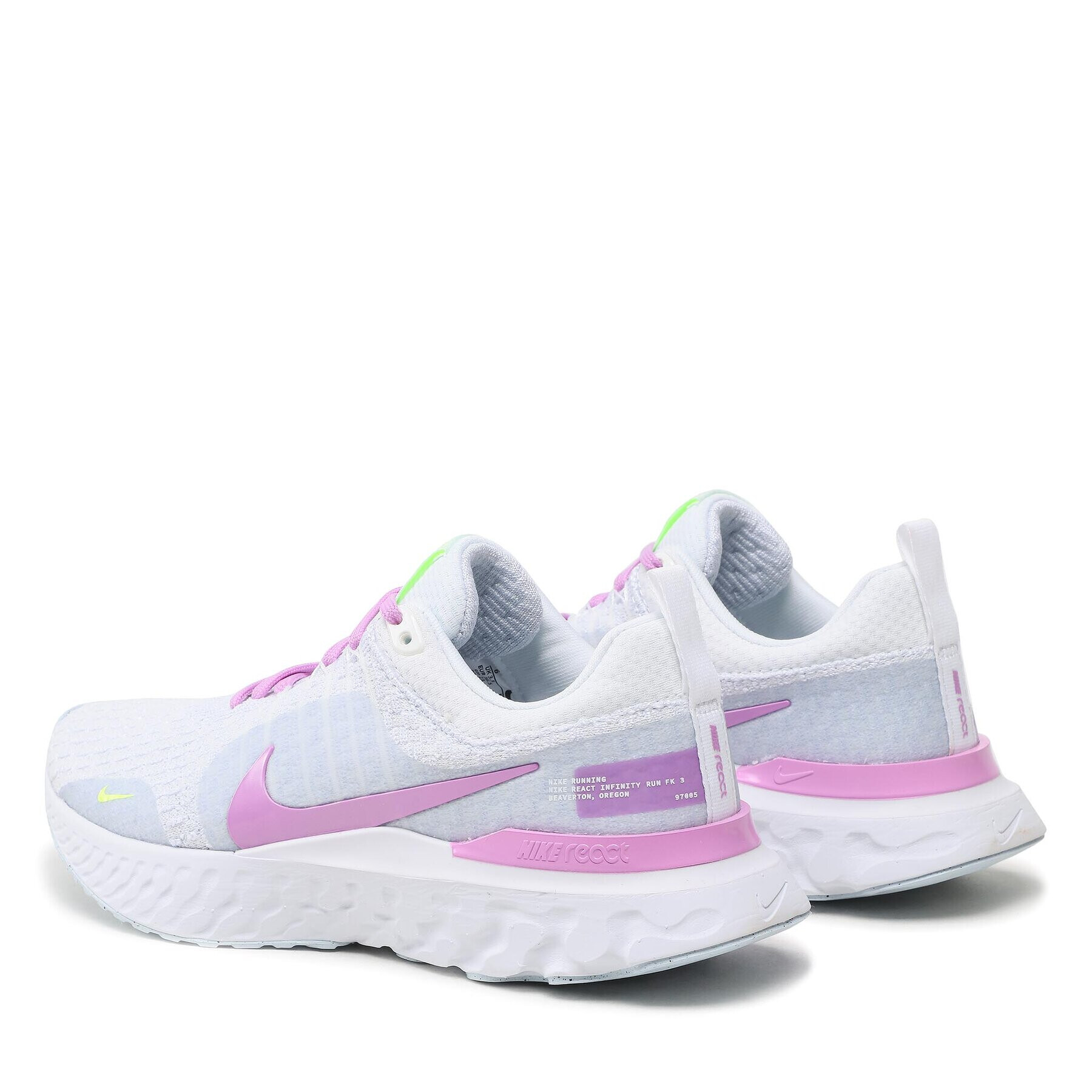 Nike Čevlji React Infinity Run Fk 3 DZ3016 100 Bela - Pepit.si