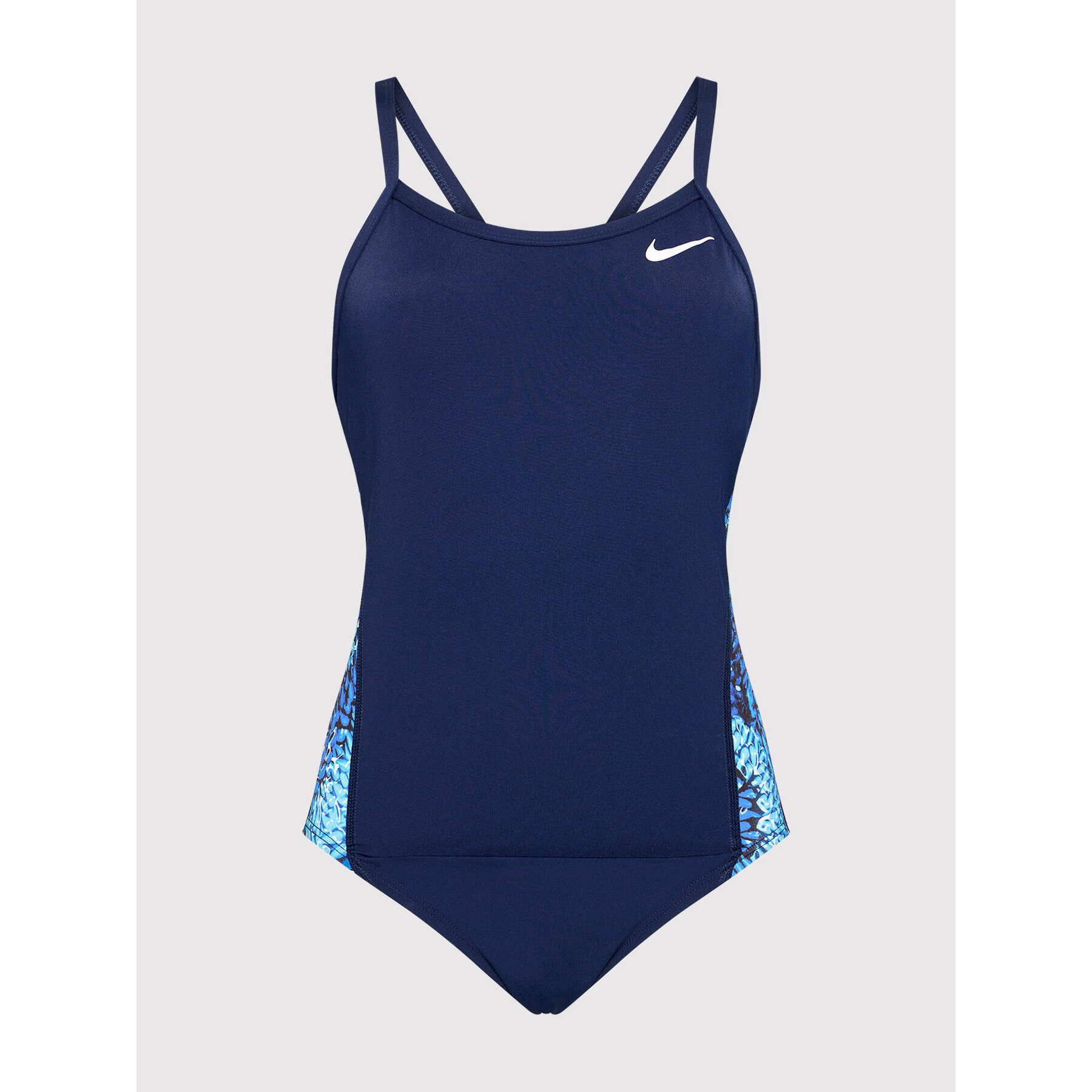 Nike Kopalni kostum Hydrastrong Multiple Print Racerback NESSB015 Mornarsko modra - Pepit.si