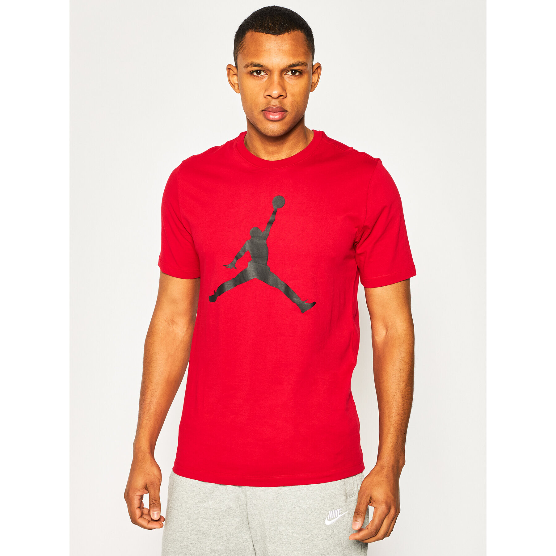 Nike Majica Jordan Jumpman CJ0921 Rdeča Standard Fit - Pepit.si