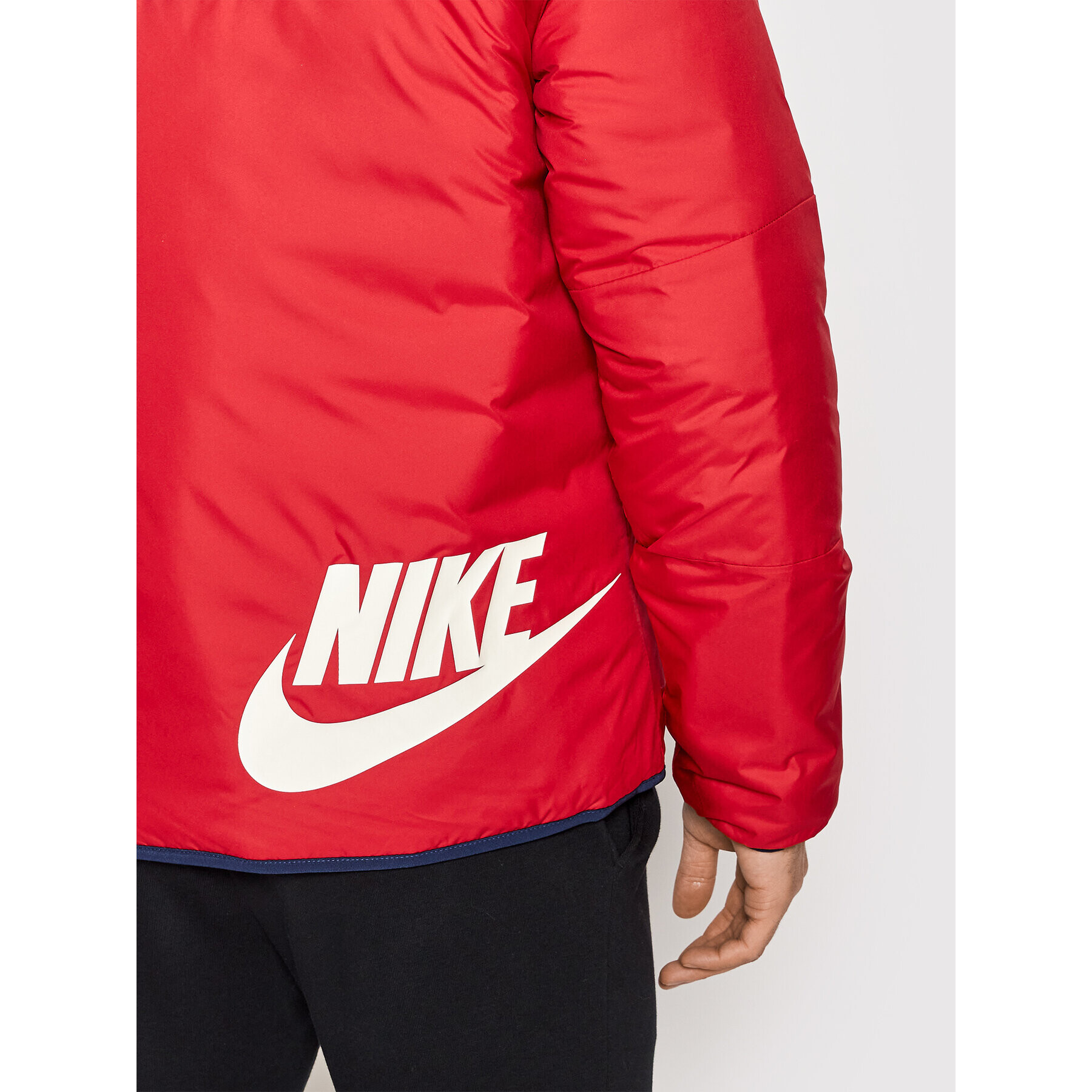 Nike Prehodna jakna Sportswear Therma-Fit Legacy DH2783 Mornarsko modra Regular Fit - Pepit.si