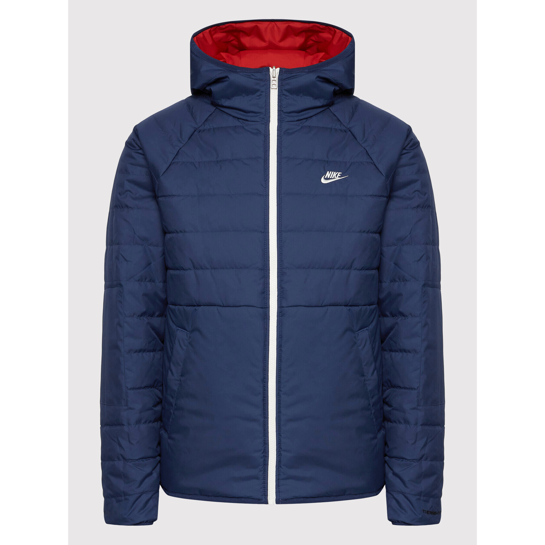 Nike Prehodna jakna Sportswear Therma-Fit Legacy DH2783 Mornarsko modra Regular Fit - Pepit.si