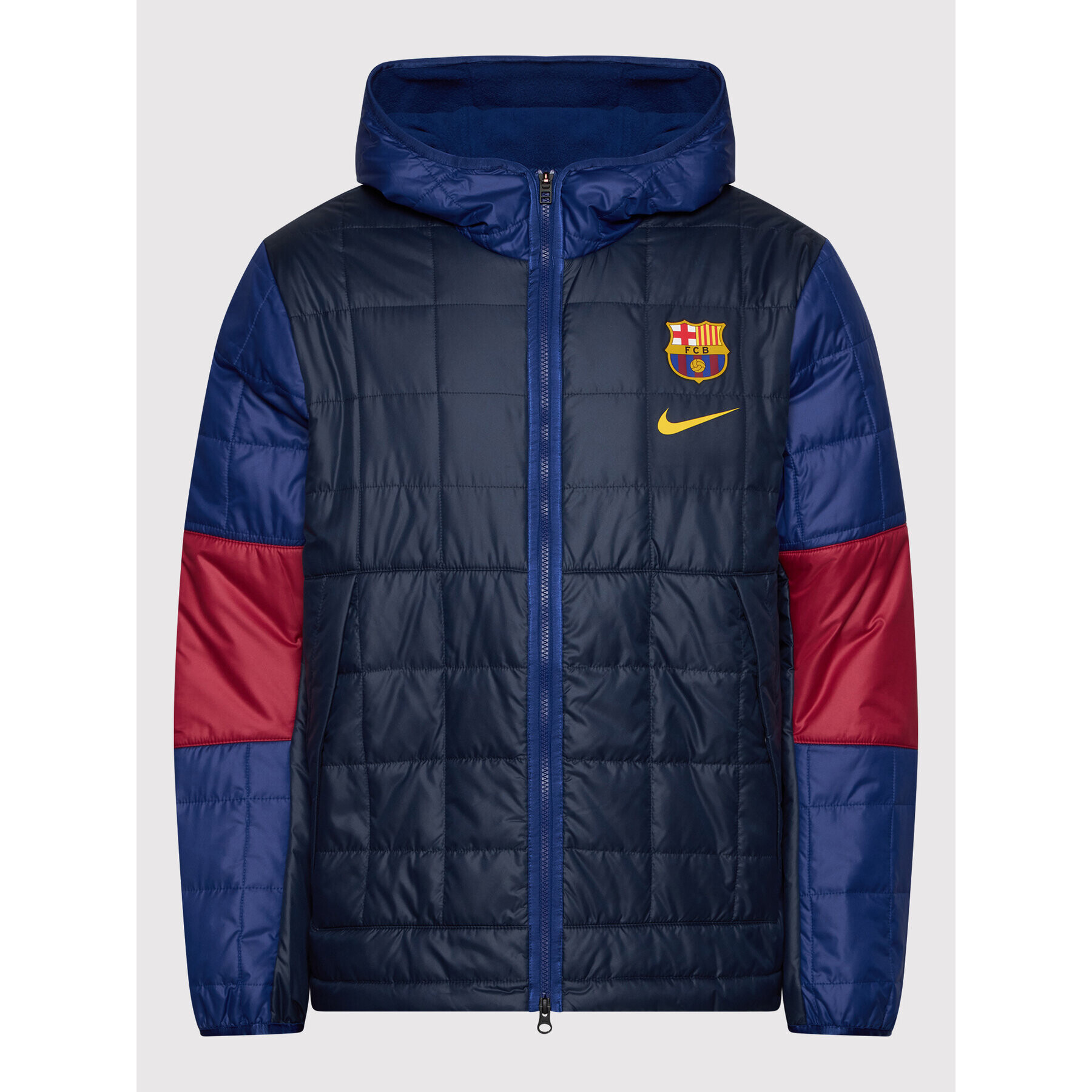 Nike Puhovka FC Barcelona DM0607 Mornarsko modra Regular Fit - Pepit.si