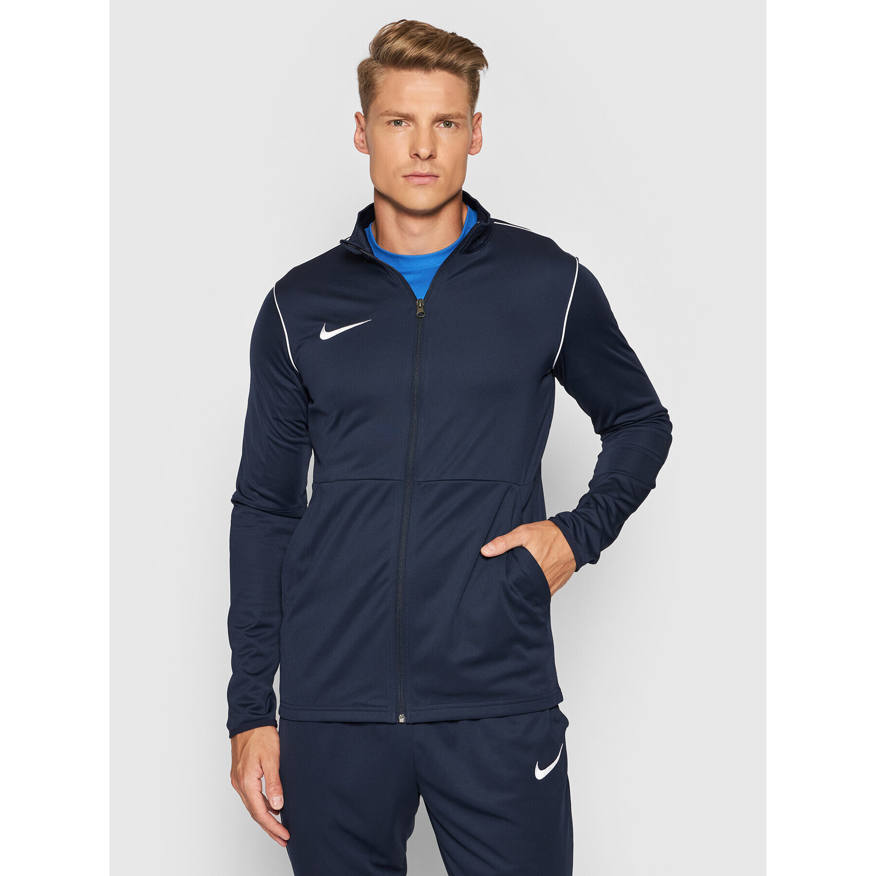 Nike Športna jopa Performance BV6885 Mornarsko modra Regular Fit - Pepit.si