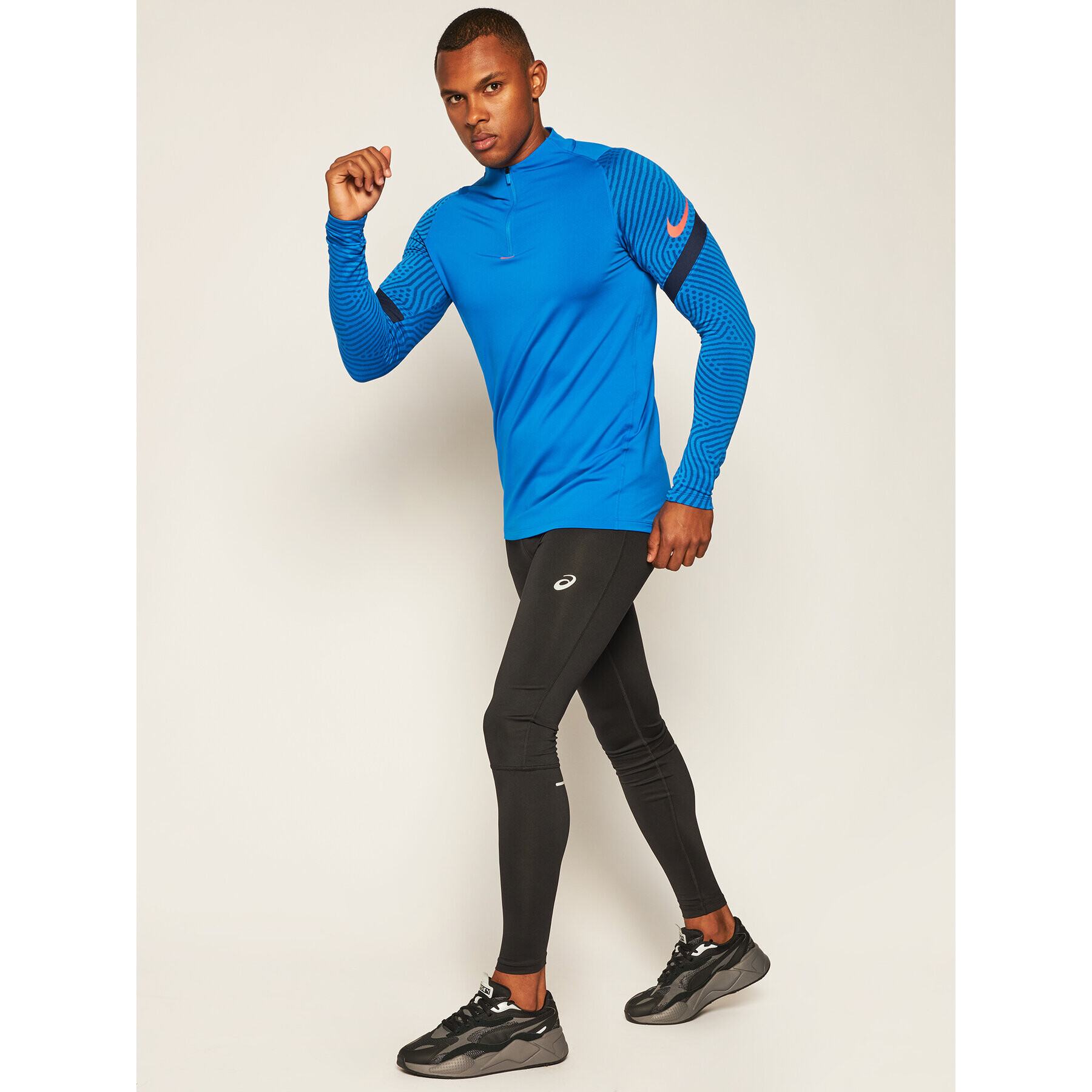 Nike Športna majica Dri-FIT Strike CD0564 Modra Slim Fit - Pepit.si