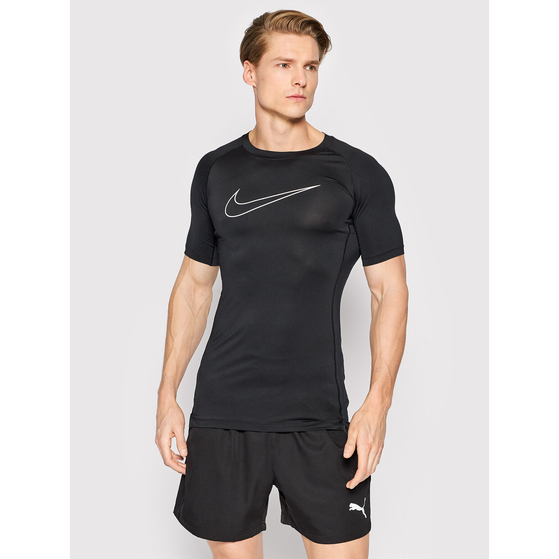 Nike Športna majica Pro Dri-FIT DD1992 Črna Slim Fit - Pepit.si