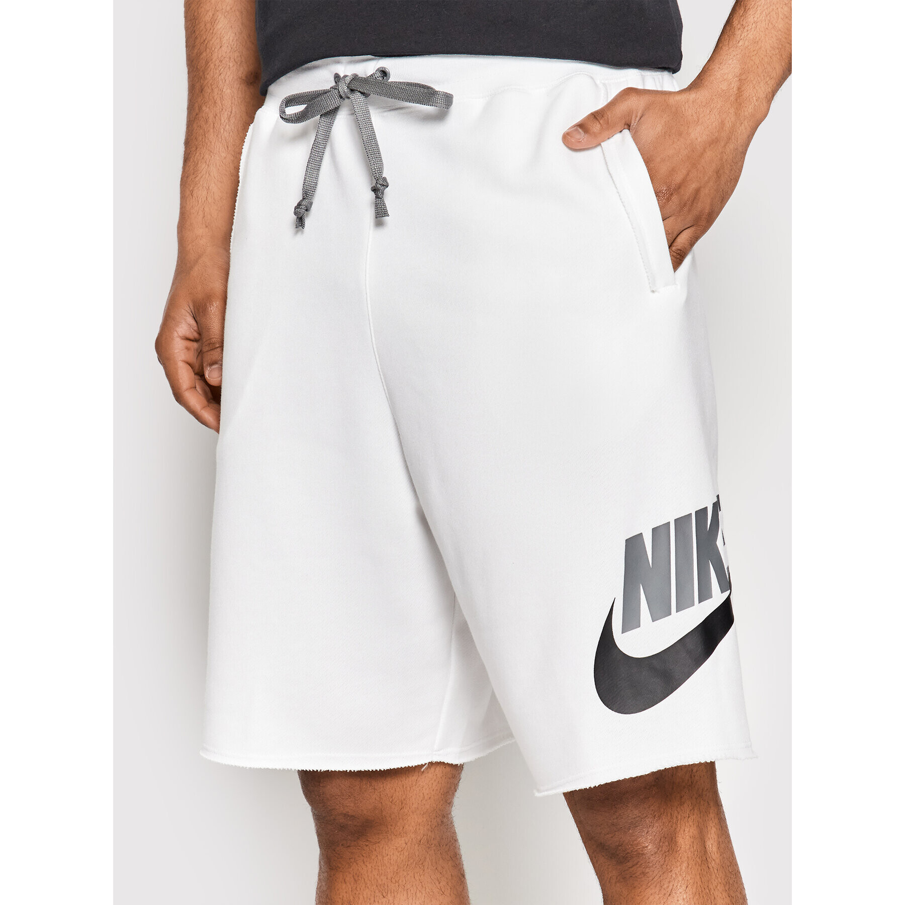 Nike Športne kratke hlače Sport Essentials DM6817 Bela Loose Fit - Pepit.si