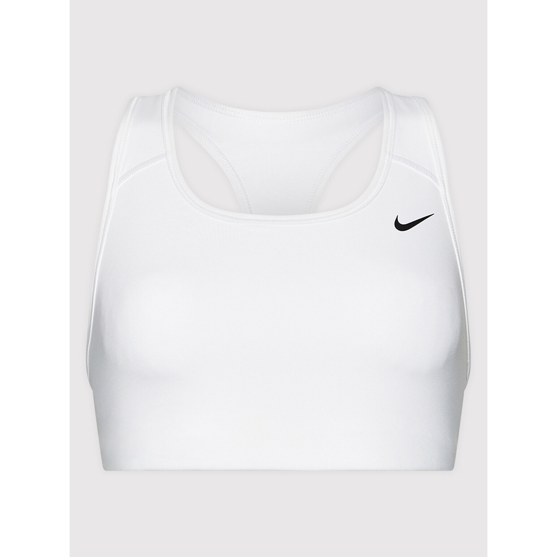 Nike Špotni nedrček Swoosh BV3630 Bela - Pepit.si