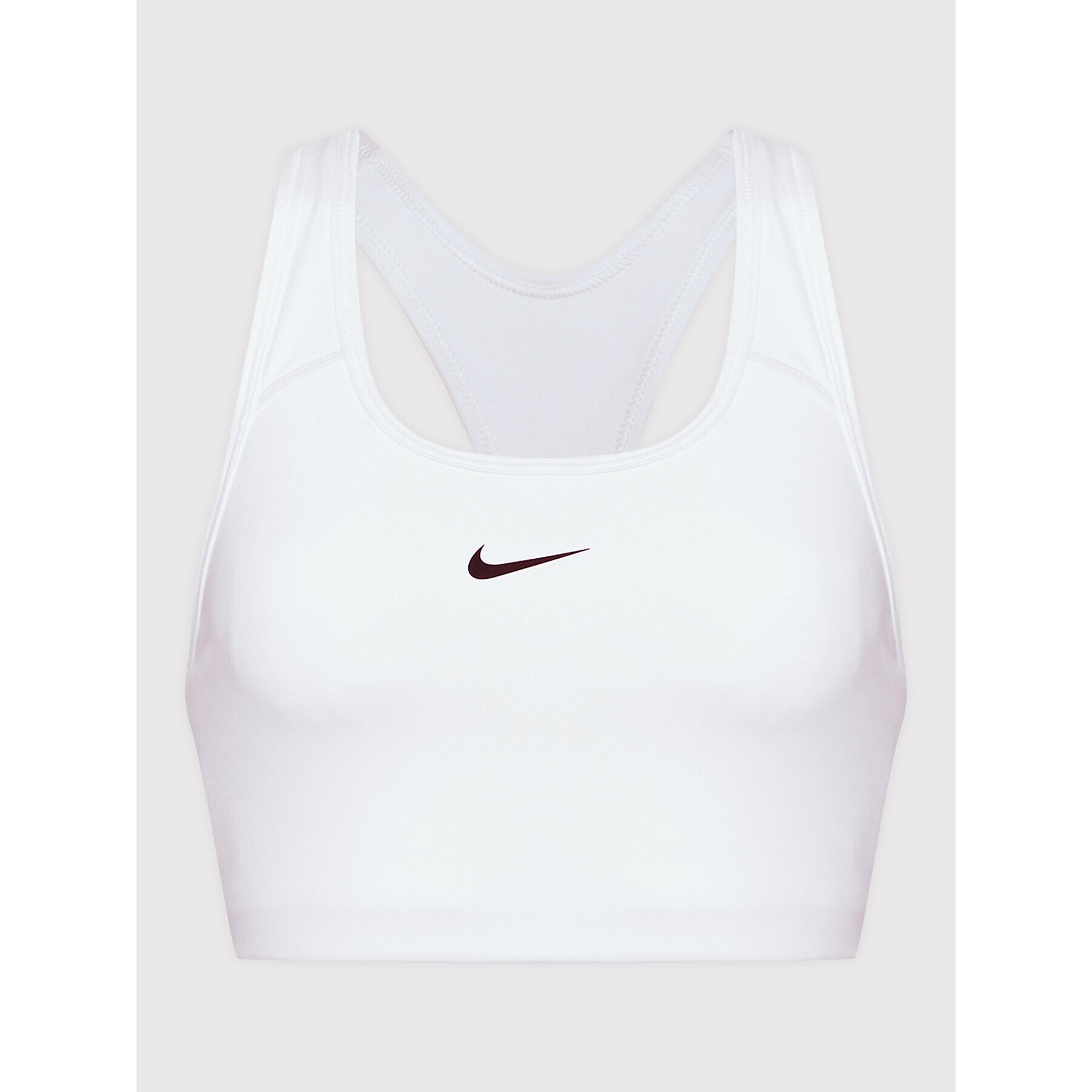 Nike Špotni nedrček Swoosh BV3636 Bela - Pepit.si