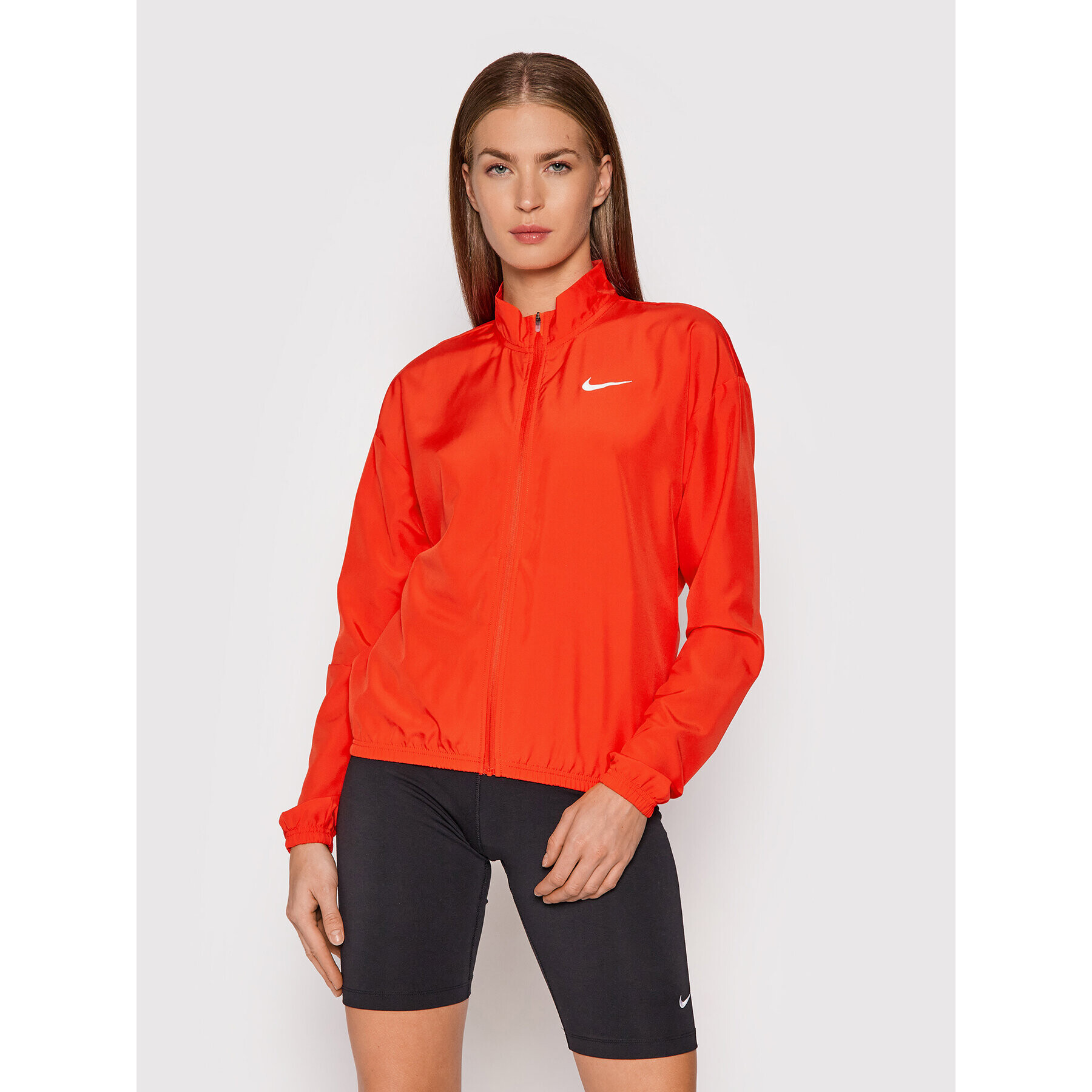 Nike Tekaška jakna Swoosh Packable DD4925 Rdeča Regular Fit - Pepit.si