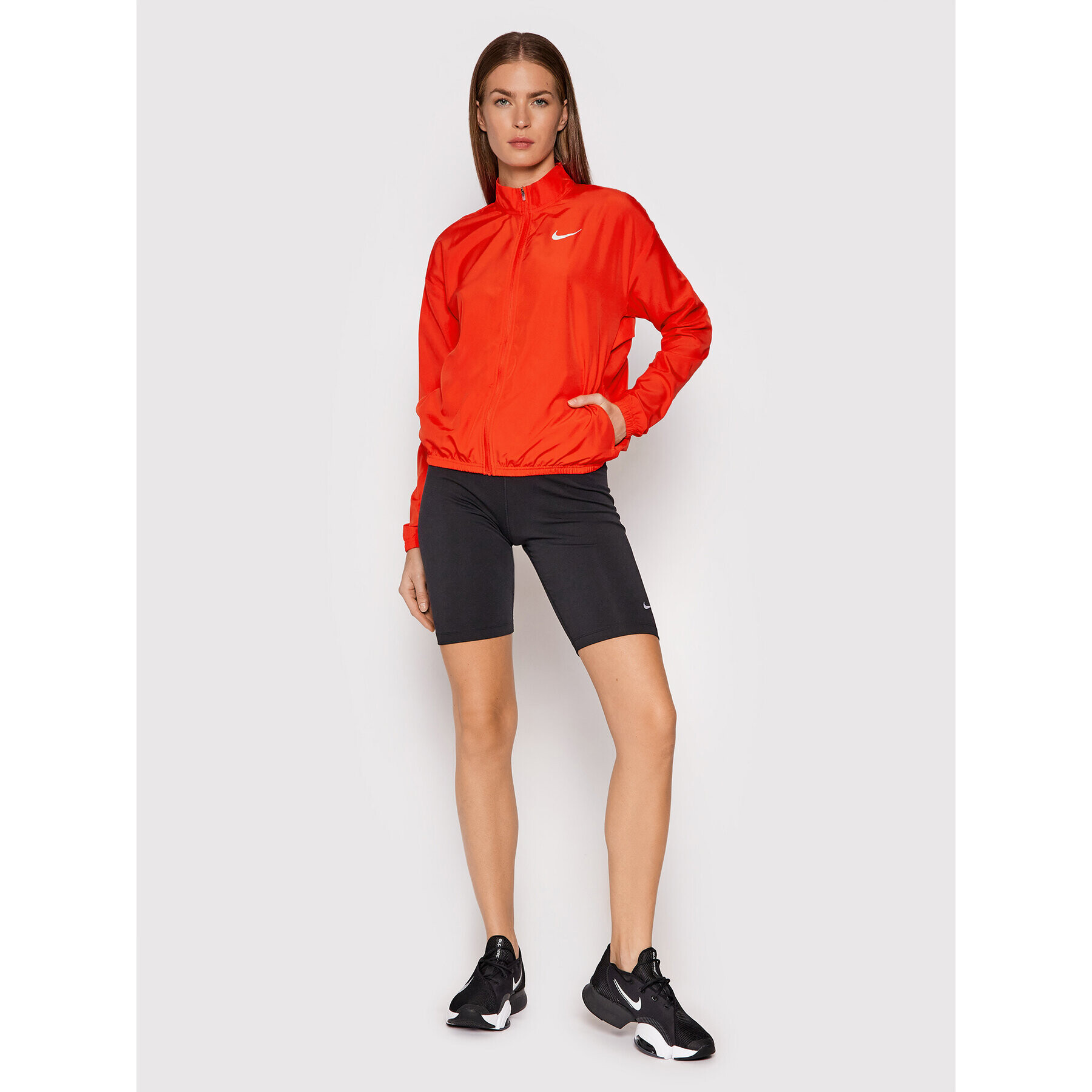 Nike Tekaška jakna Swoosh Packable DD4925 Rdeča Regular Fit - Pepit.si