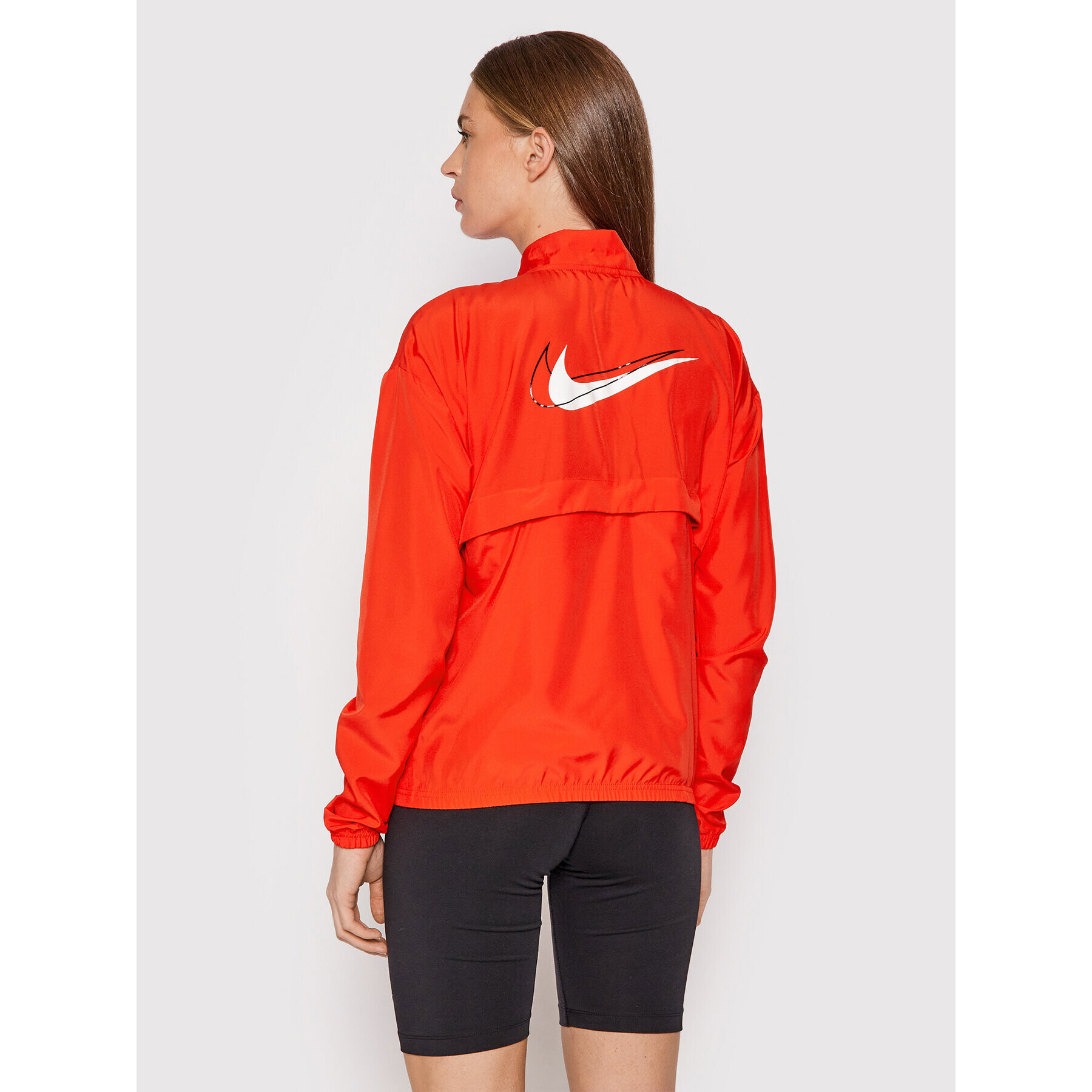 Nike Tekaška jakna Swoosh Packable DD4925 Rdeča Regular Fit - Pepit.si