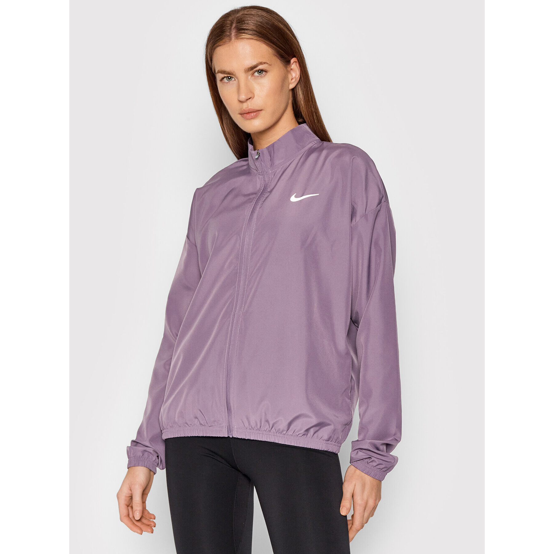 Nike Tekaška jakna Swoosh Packable DD4925 Vijolična Regular Fit - Pepit.si