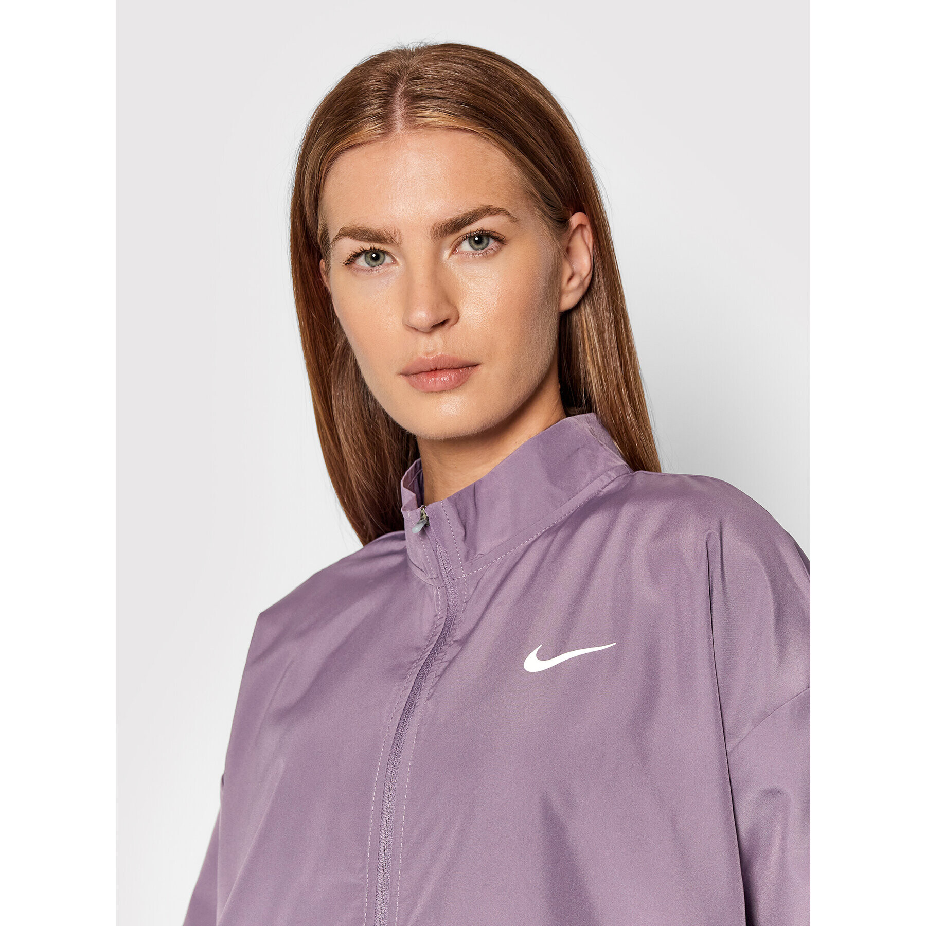 Nike Tekaška jakna Swoosh Packable DD4925 Vijolična Regular Fit - Pepit.si