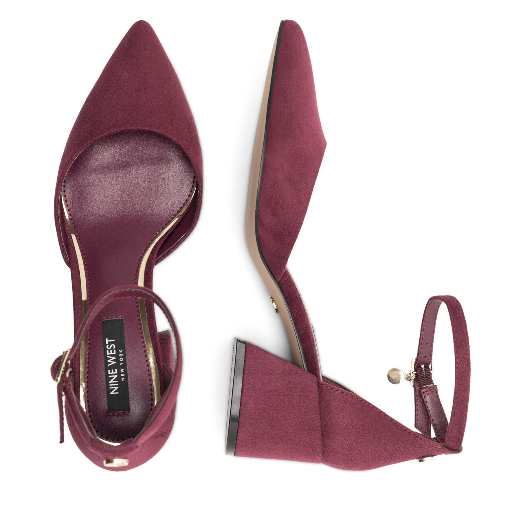 Nine West Nizki čevlji FARIA FF-2377 Bordo rdeča - Pepit.si