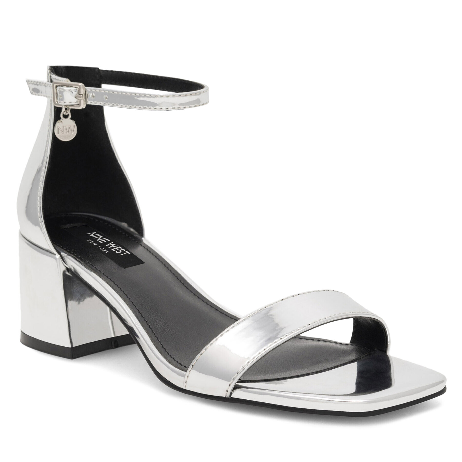 Nine West Sandali ERMINA FF-2308 Srebrna - Pepit.si