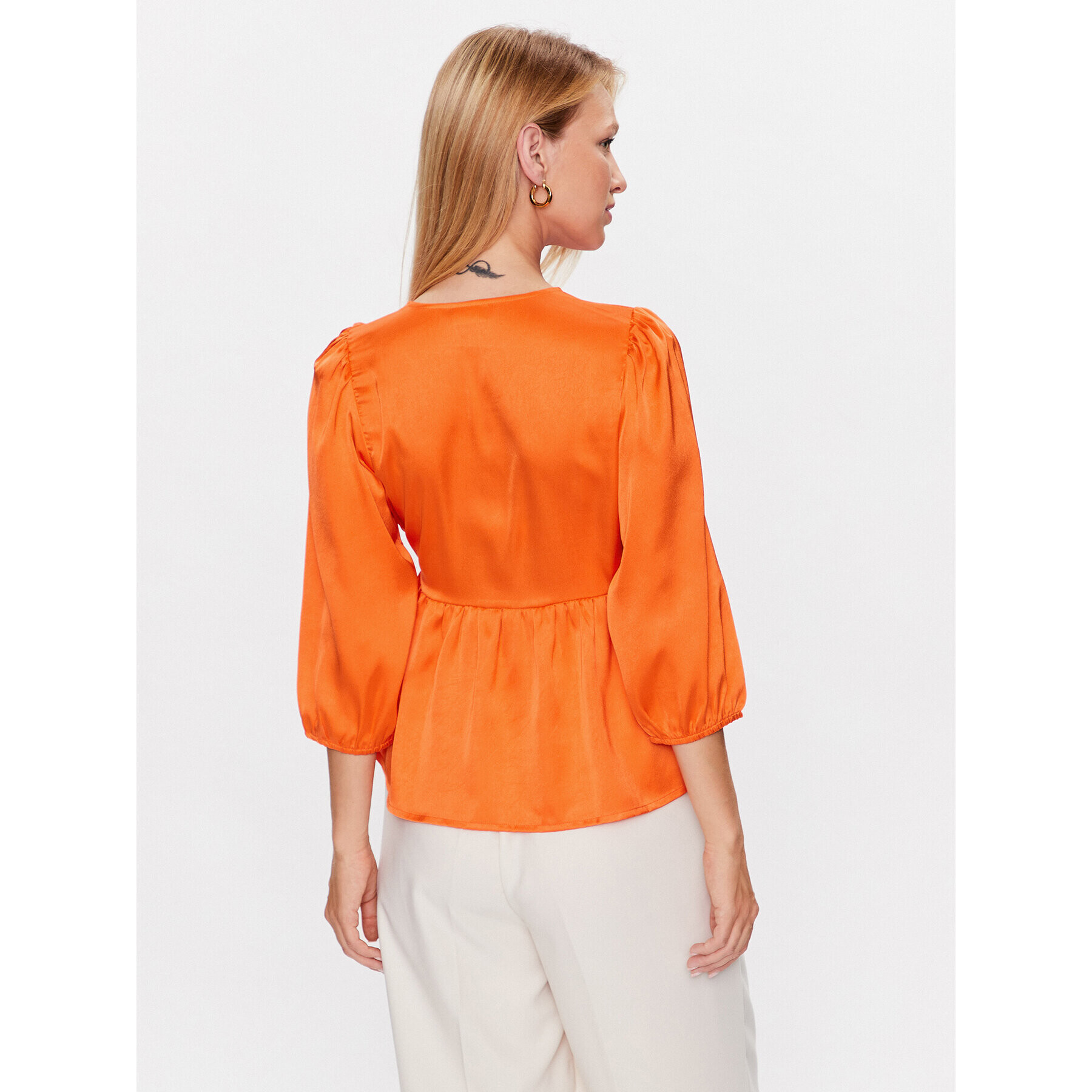 Noisy May Bluza Stella 27027628 Oranžna Regular Fit - Pepit.si