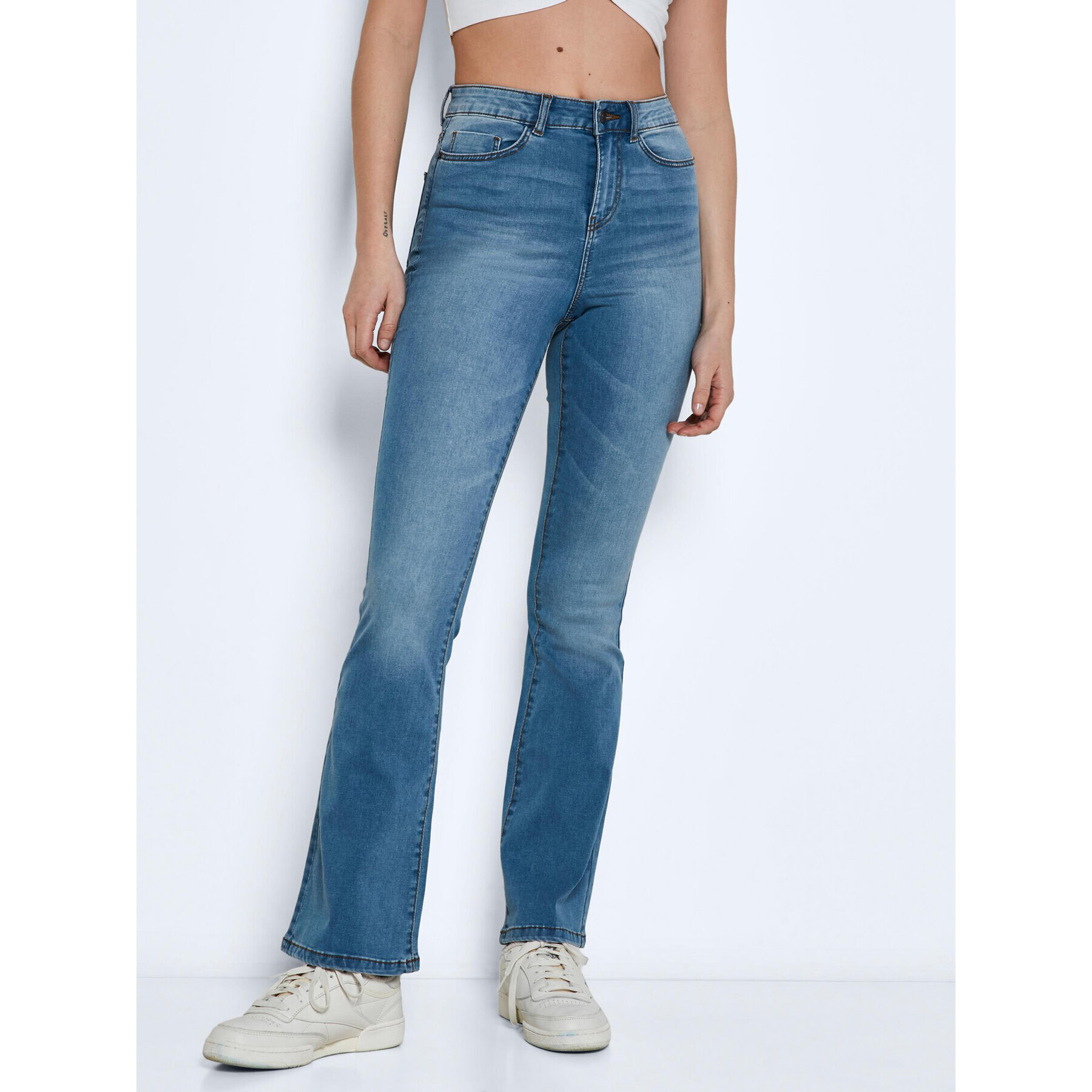 Noisy May Jeans hlače Sallie 27019304 Modra Skinny Fit - Pepit.si