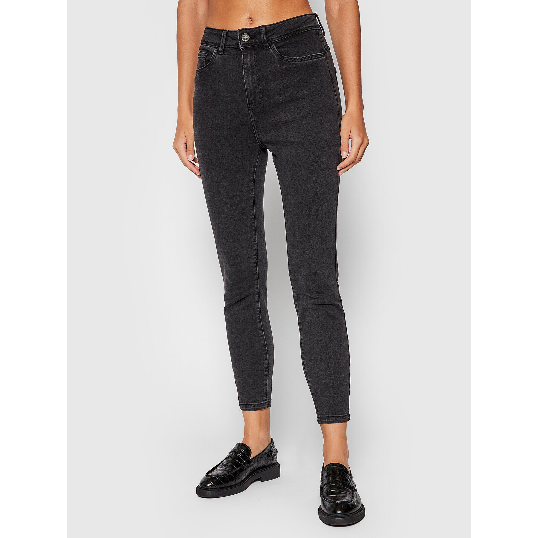 Noisy May Jeans hlače Agnes 27017835 Črna Skinny Fit - Pepit.si