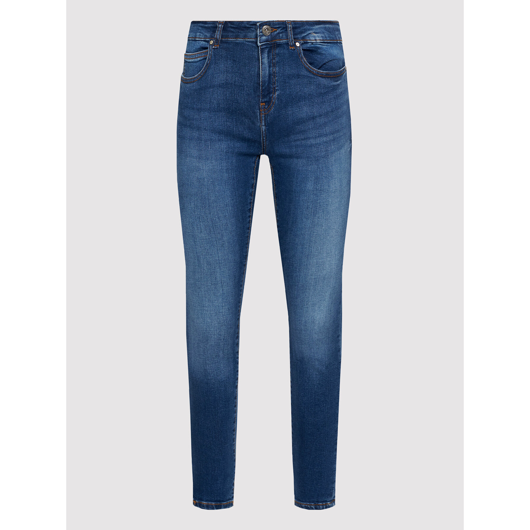 Noisy May Jeans hlače Lucy 27016460 Mornarsko modra Skinny Fit - Pepit.si