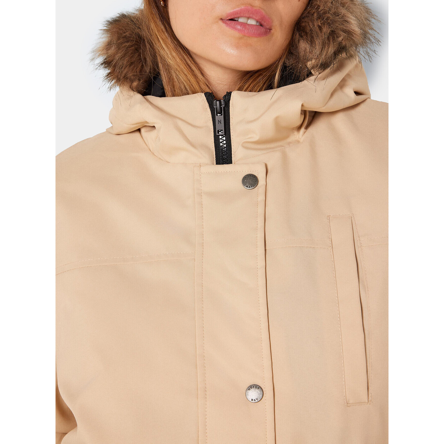 Noisy May Parka Molly 27019265 Bež Regular Fit - Pepit.si