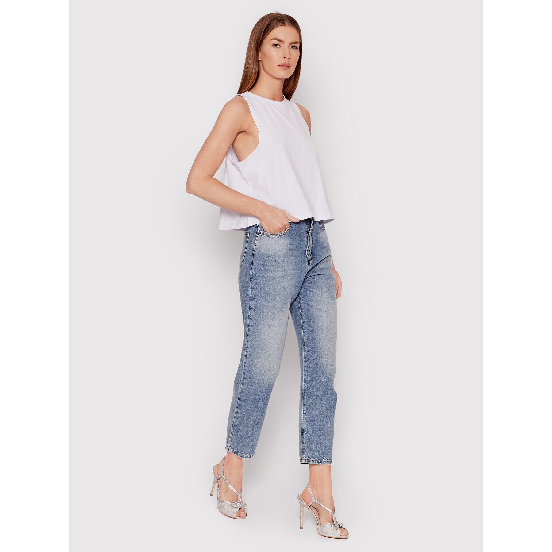 Noisy May Top Hailey 27015303 Bela Relaxed Fit - Pepit.si