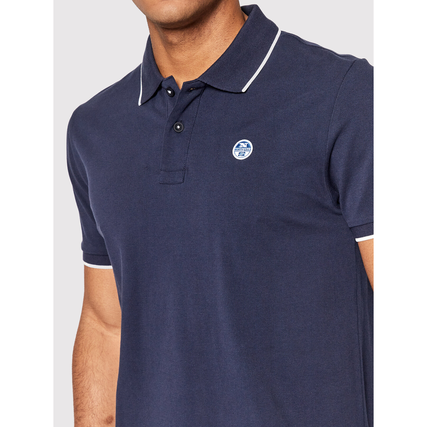 North Sails Polo majica 692353 Mornarsko modra Regular Fit - Pepit.si