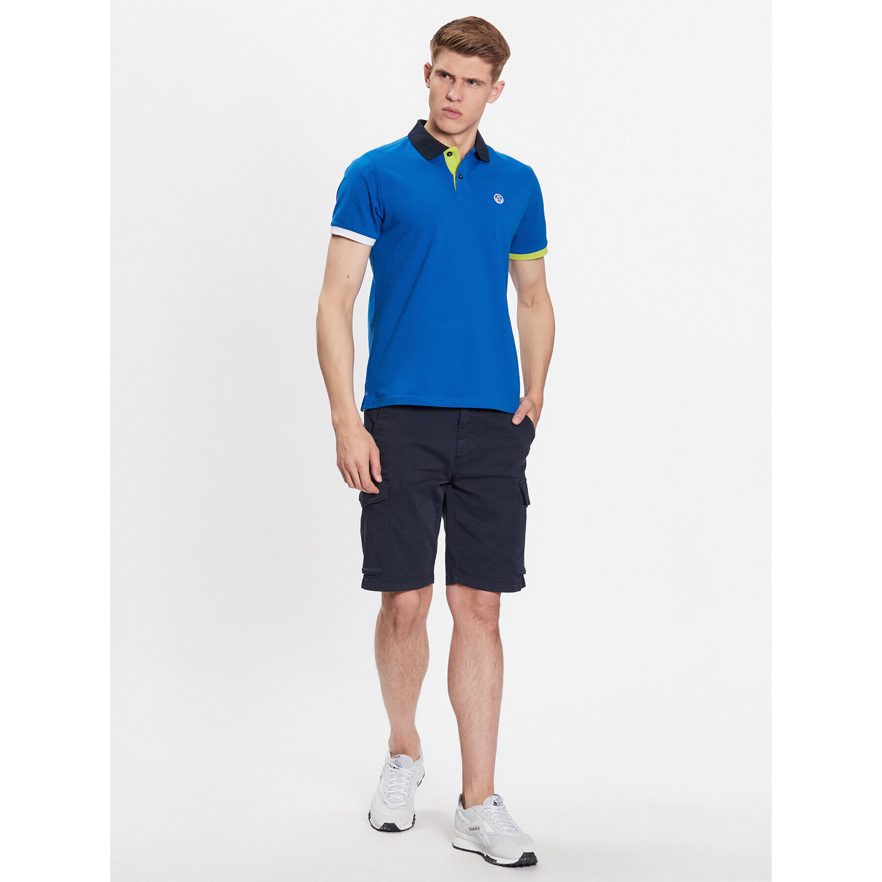 North Sails Polo majica 692398 Modra Regular Fit - Pepit.si