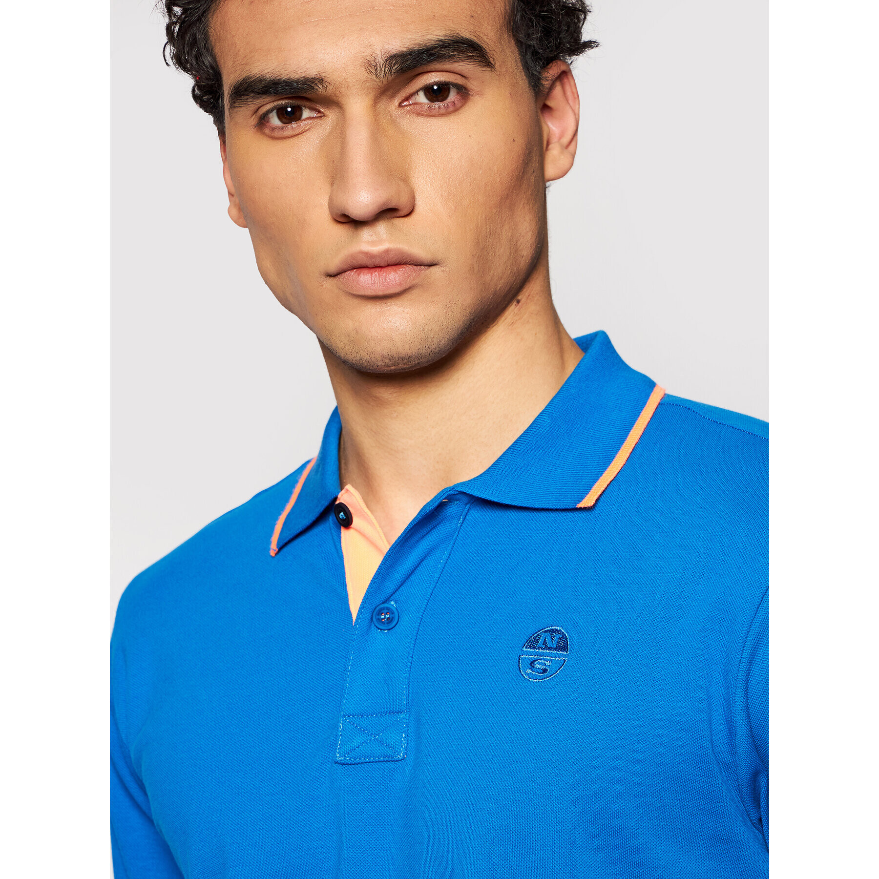 North Sails Polo majica W/Embroidery 692313 0760 Mornarsko modra Regular Fit - Pepit.si