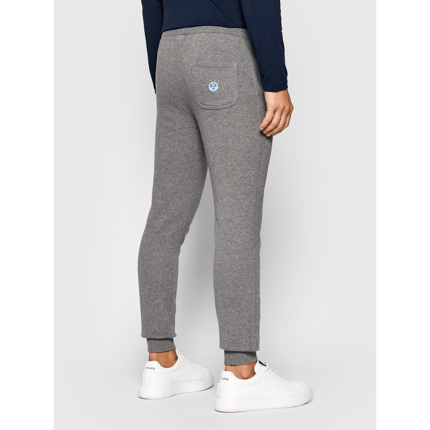 North Sails Spodnji del trenirke Jogging Bottoms 672905 Siva Regular Fit - Pepit.si