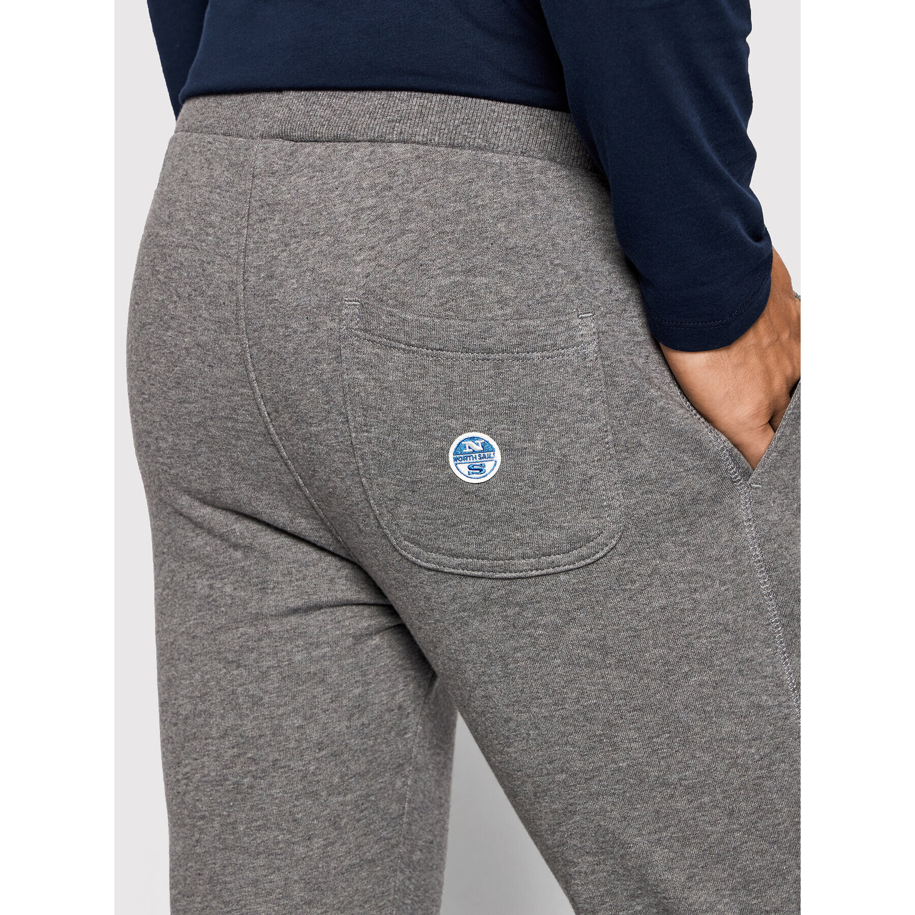 North Sails Spodnji del trenirke Jogging Bottoms 672905 Siva Regular Fit - Pepit.si