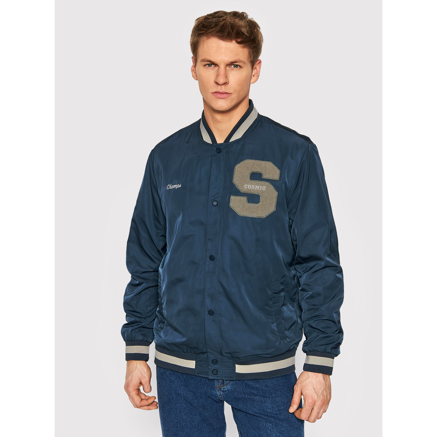 Only & Sons Bomber jakna Ace 22021031 Mornarsko modra Regular Fit - Pepit.si