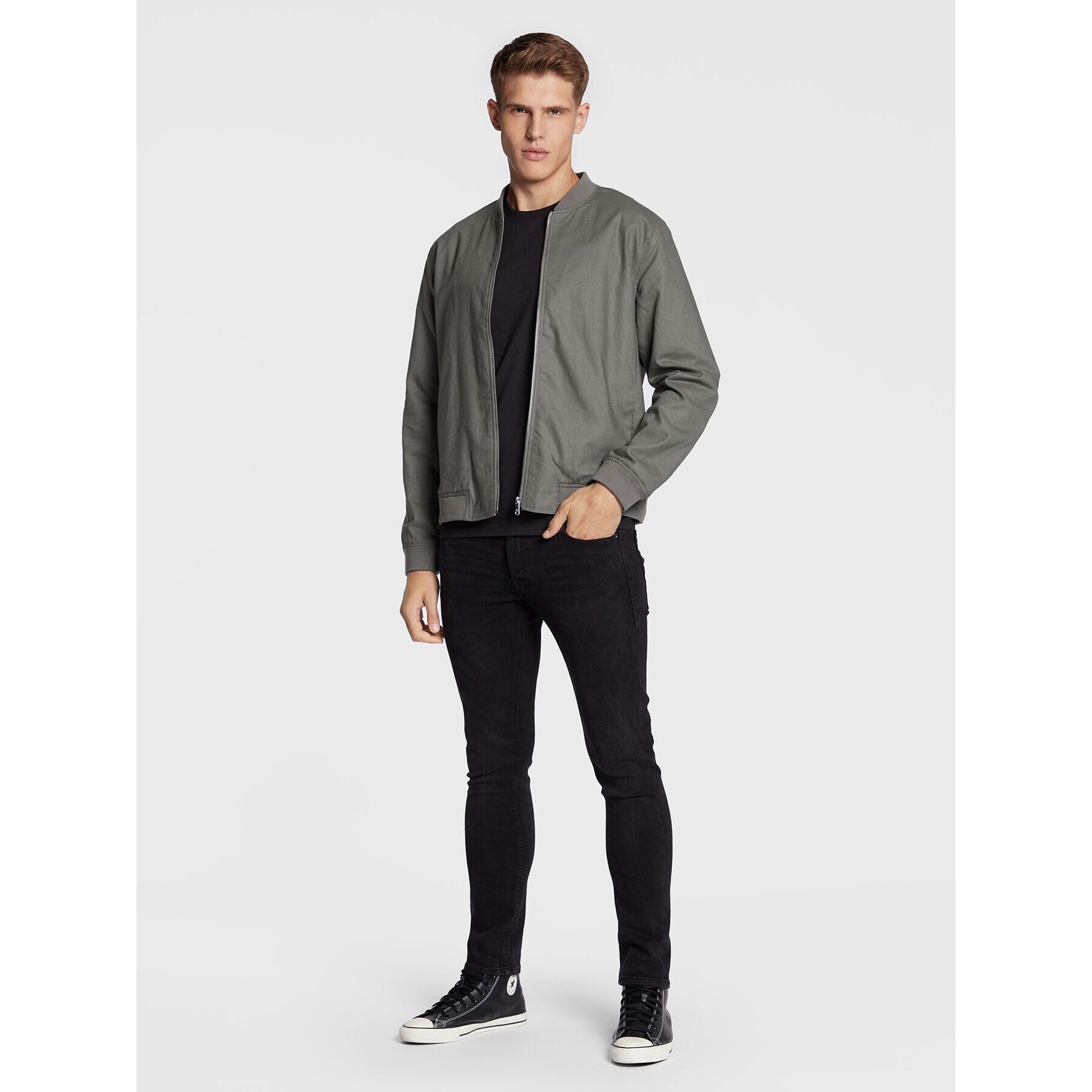 Only & Sons Bomber jakna Oliver 22022087 Zelena Regular Fit - Pepit.si