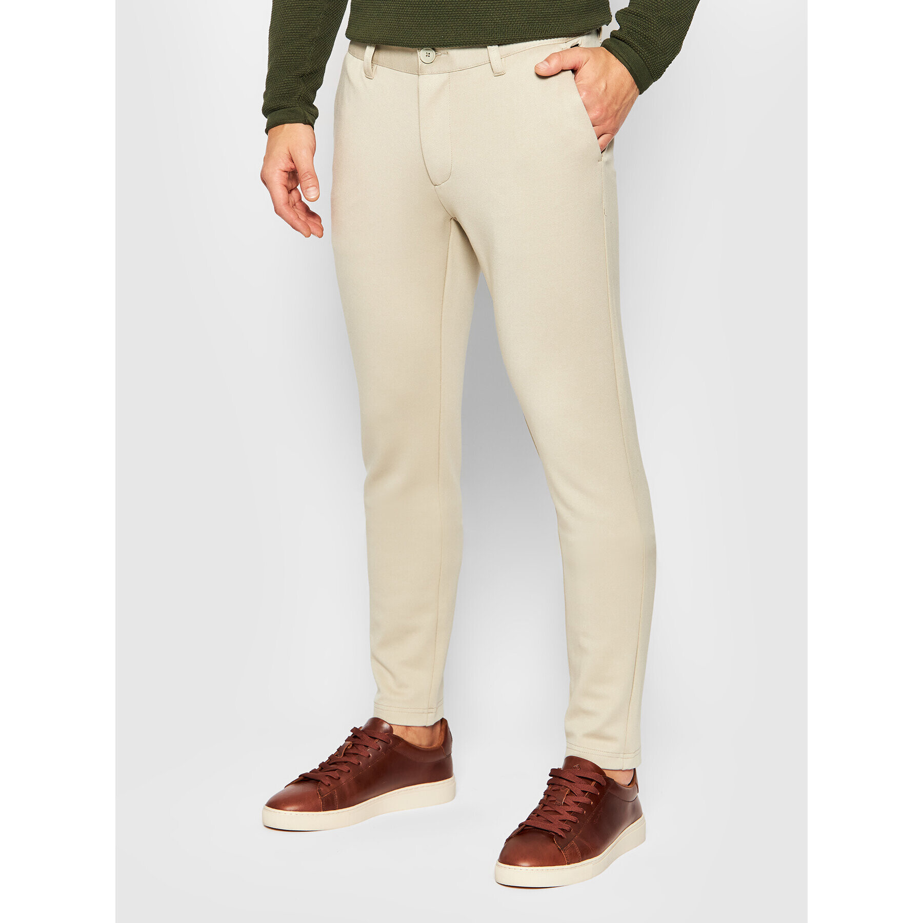 Only & Sons Chino hlače Mark 22010209 Bež Slim Tapered Fit - Pepit.si