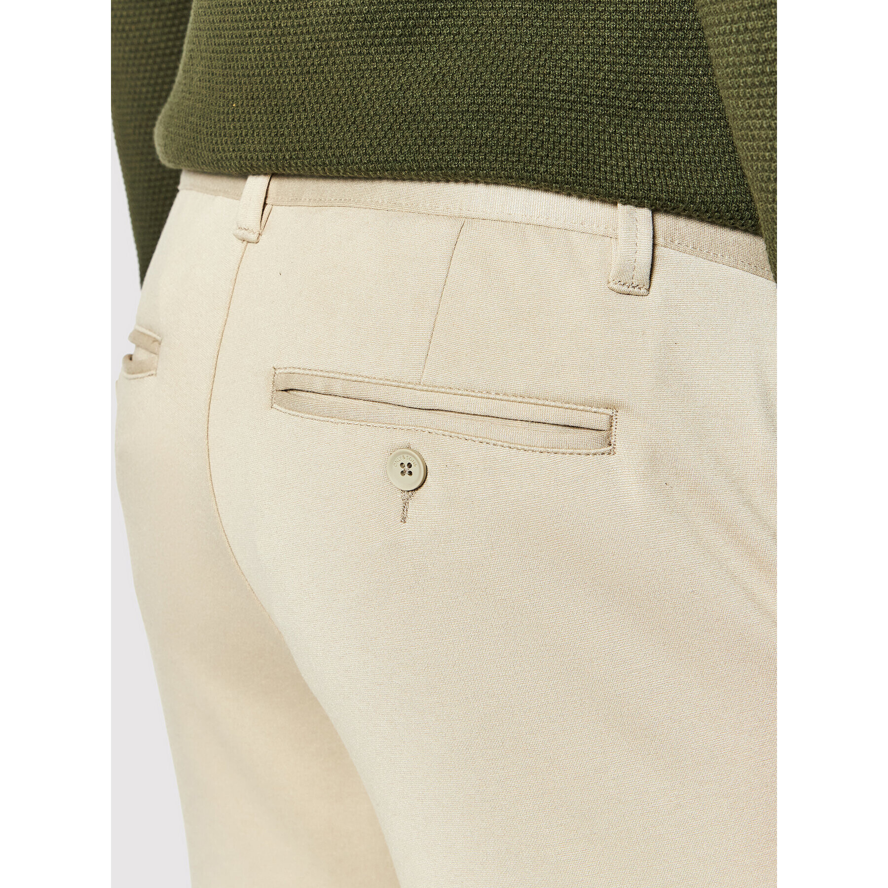 Only & Sons Chino hlače Mark 22010209 Bež Slim Tapered Fit - Pepit.si