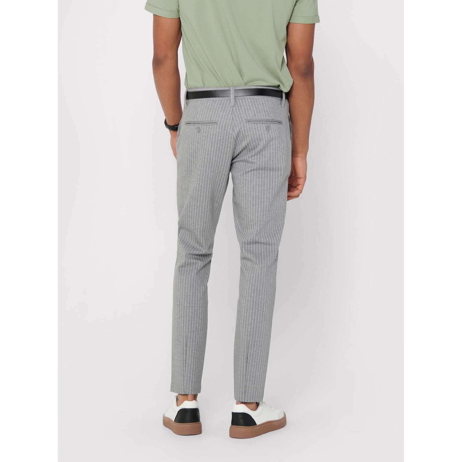 Only & Sons Chino hlače Mark 22013727 Siva Slim Fit - Pepit.si