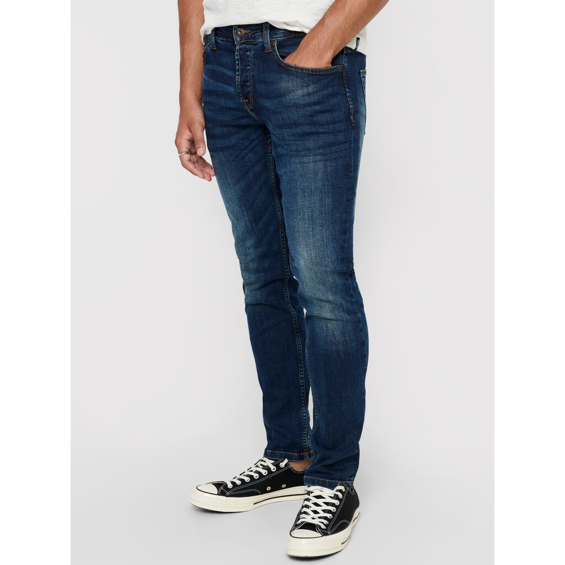 Only & Sons Jeans hlače Weft 22005076 Mornarsko modra Regular Fit - Pepit.si