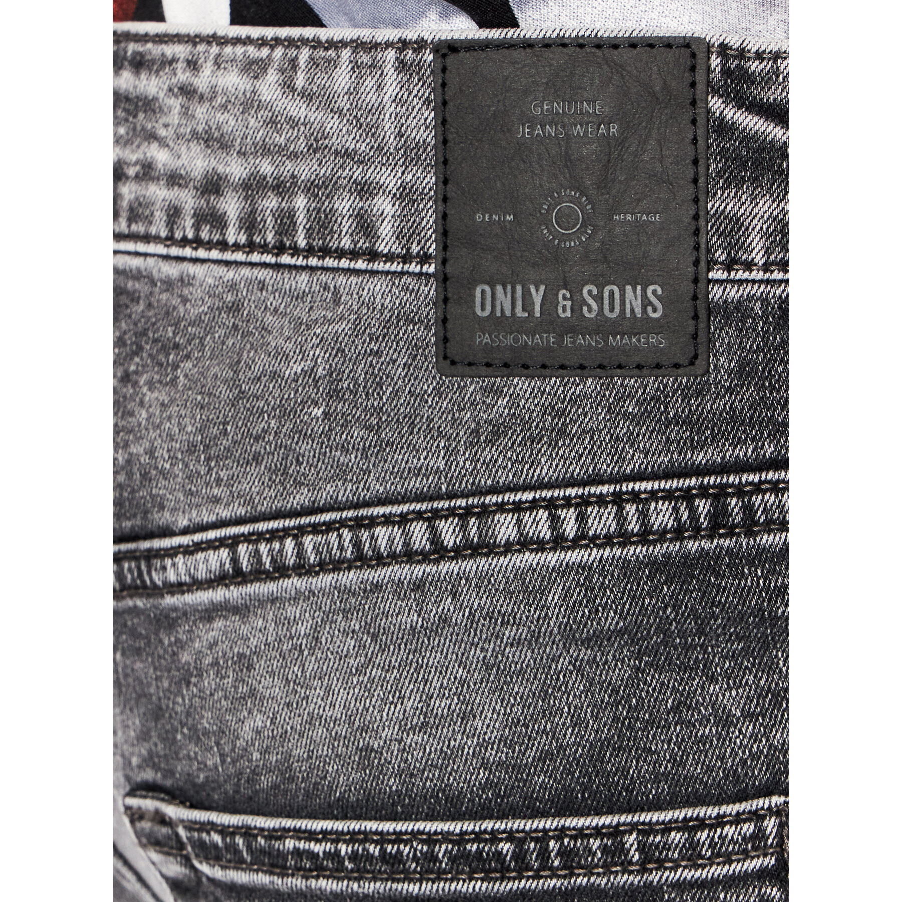 Only & Sons Jeans kratke hlače Avi 22020784 Siva Regular Fit - Pepit.si