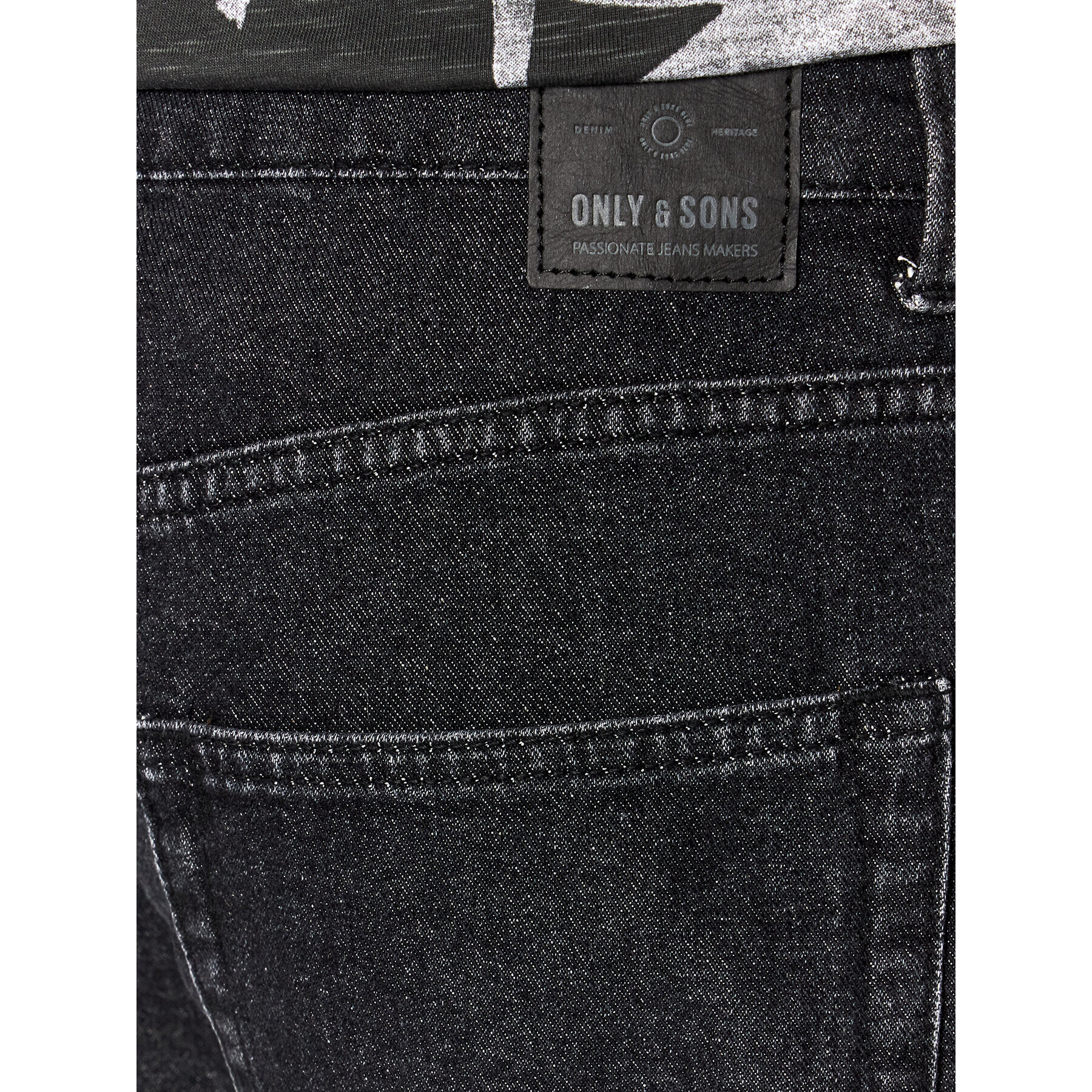 Only & Sons Jeans kratke hlače Avi 22023328 Črna Regular Fit - Pepit.si