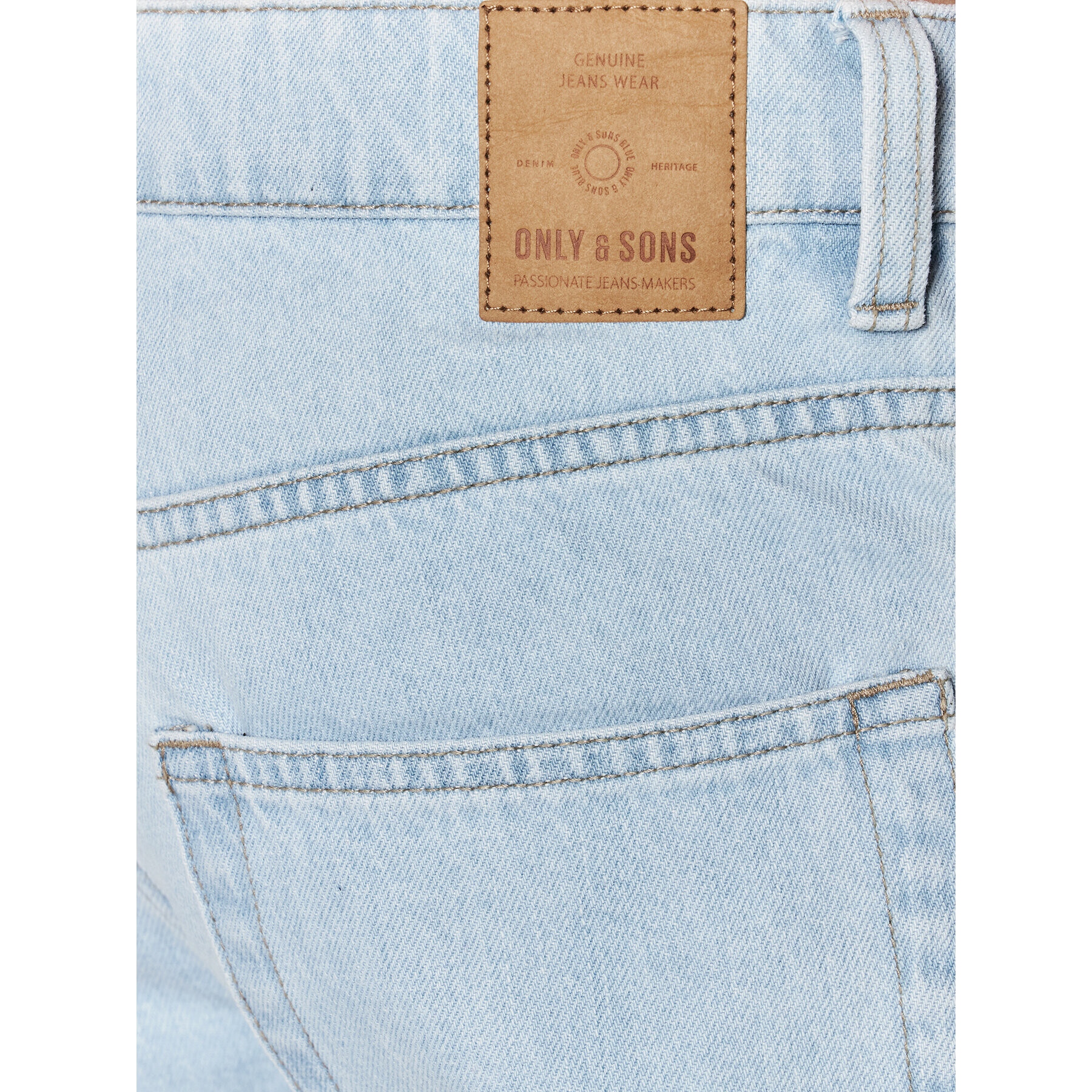 Only & Sons Jeans kratke hlače Avi 22023330 Modra Regular Fit - Pepit.si