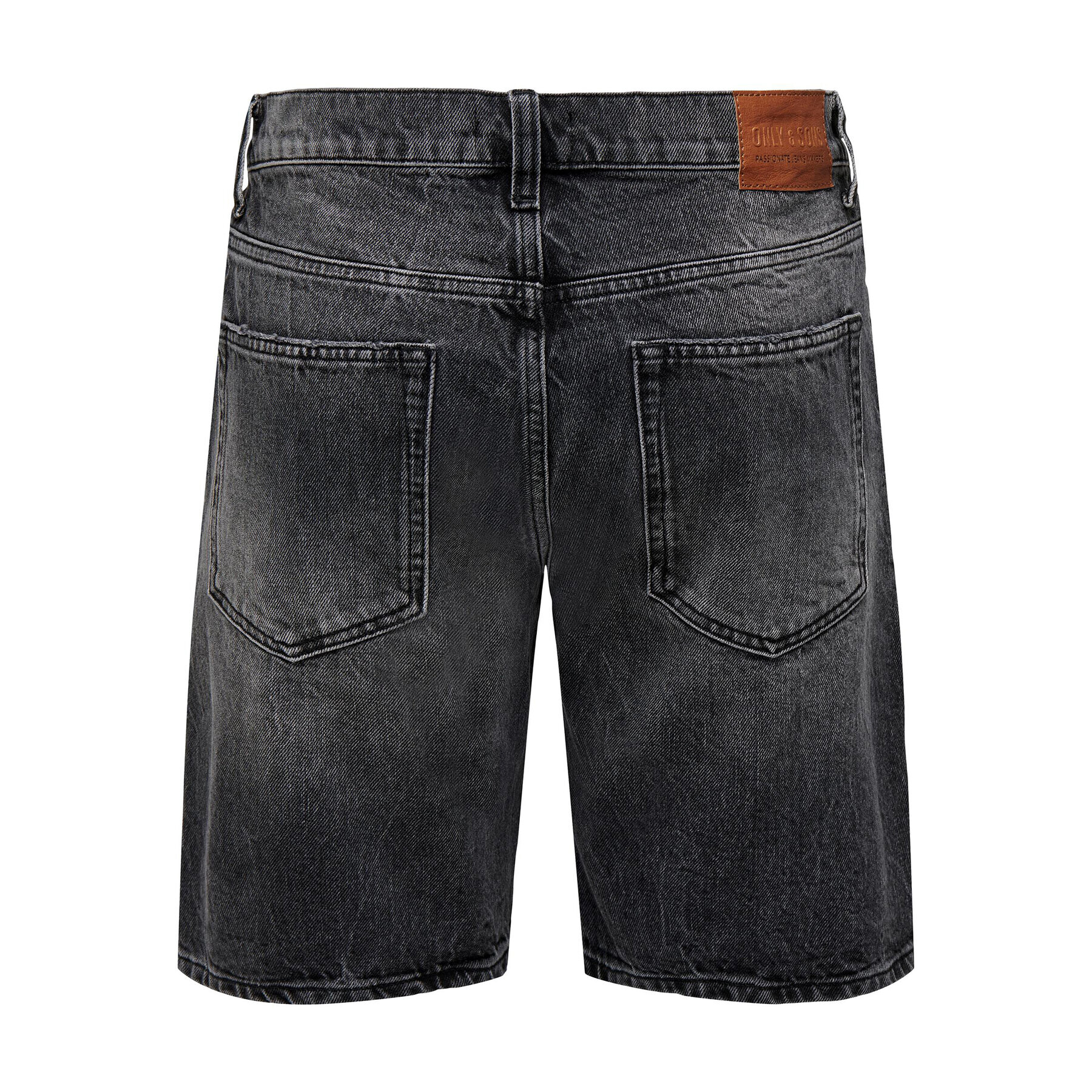 Only & Sons Jeans kratke hlače 22025796 Črna Straight Fit - Pepit.si