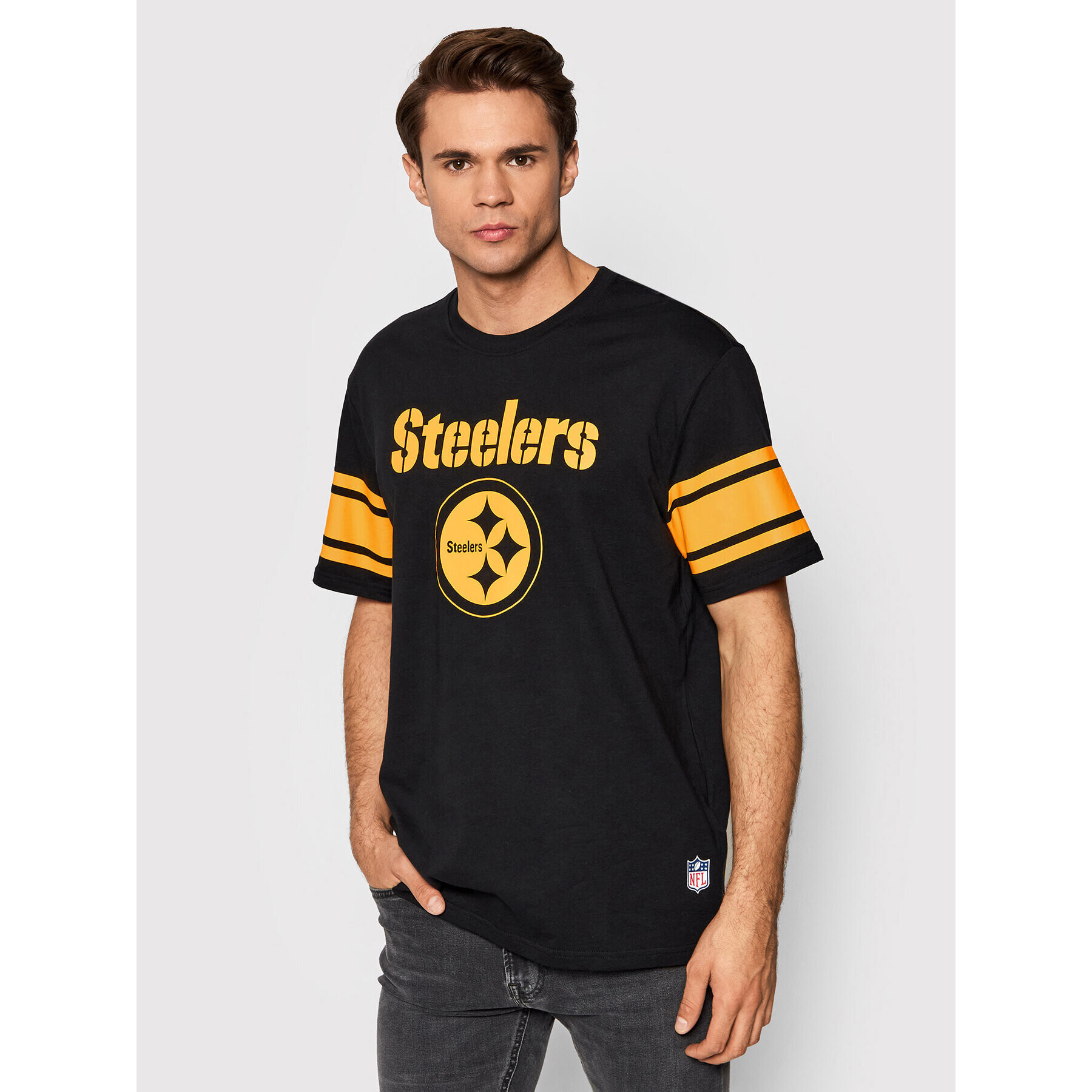 Only & Sons Majica NFL 22021464 Črna Regular Fit - Pepit.si