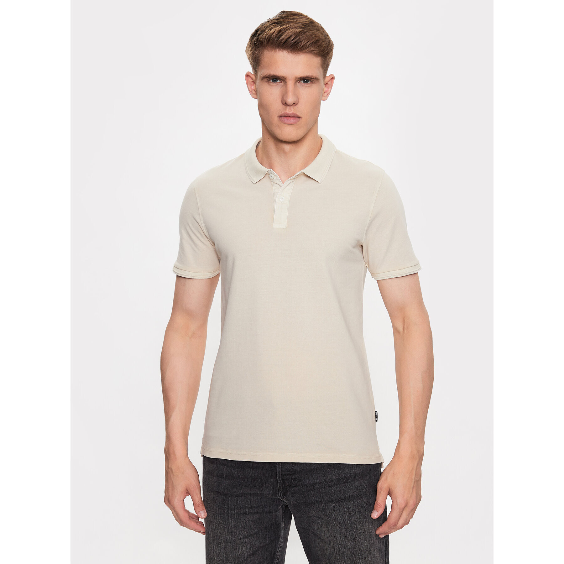 Only & Sons Polo majica 22021769 Bež Slim Fit - Pepit.si