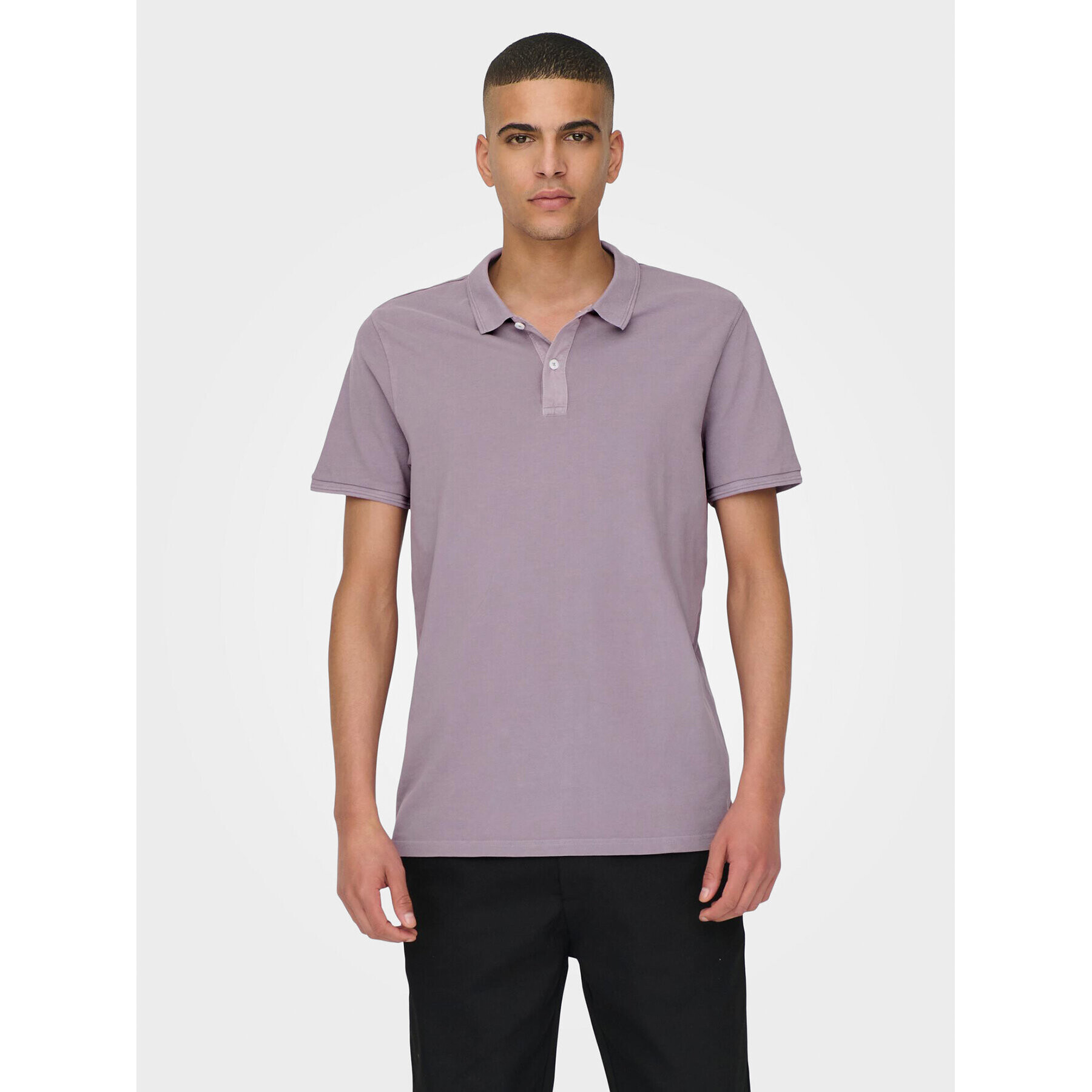 Only & Sons Polo majica 22021769 Vijolična Slim Fit - Pepit.si