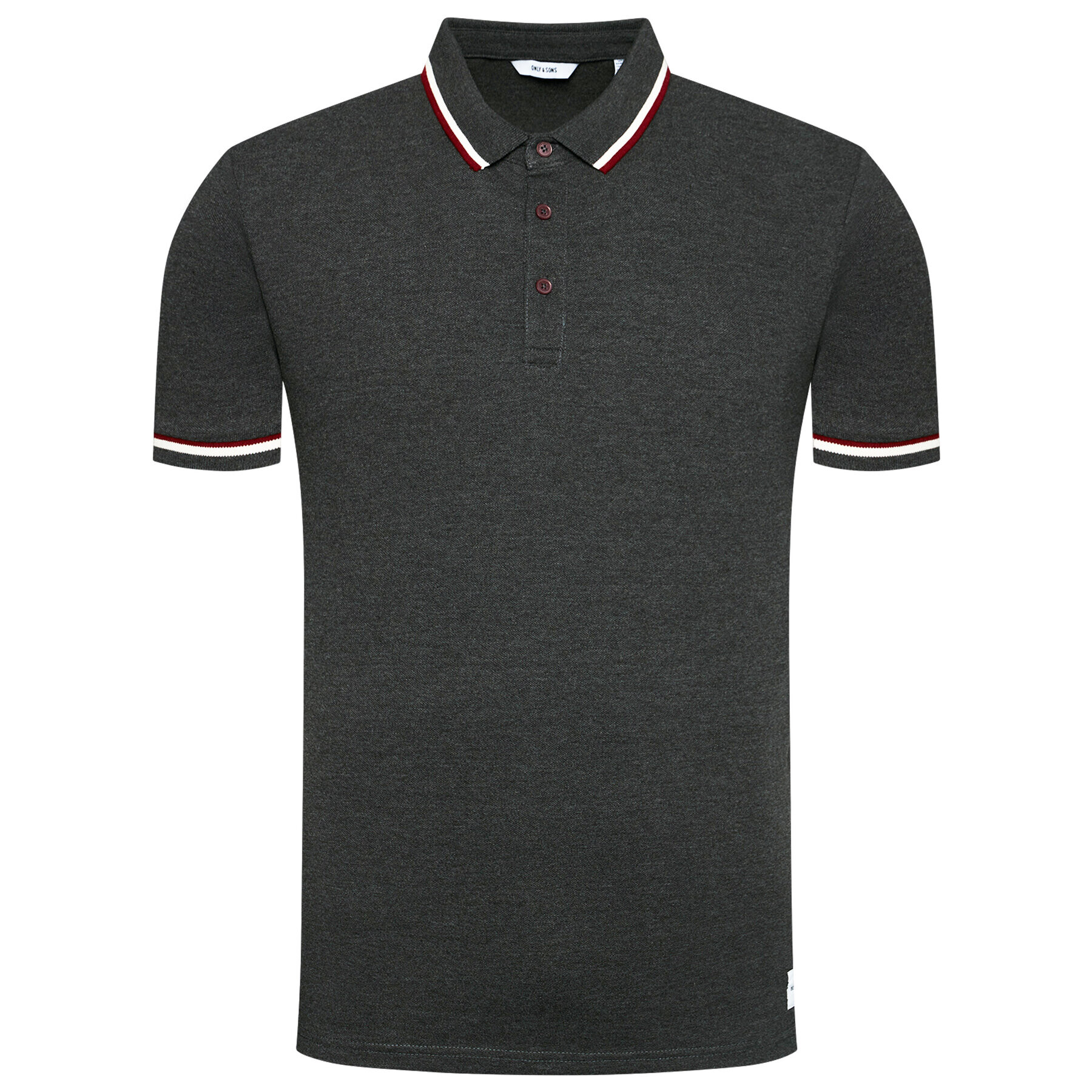 Only & Sons Polo majica Cilas 22013661 Črna Regular Fit - Pepit.si