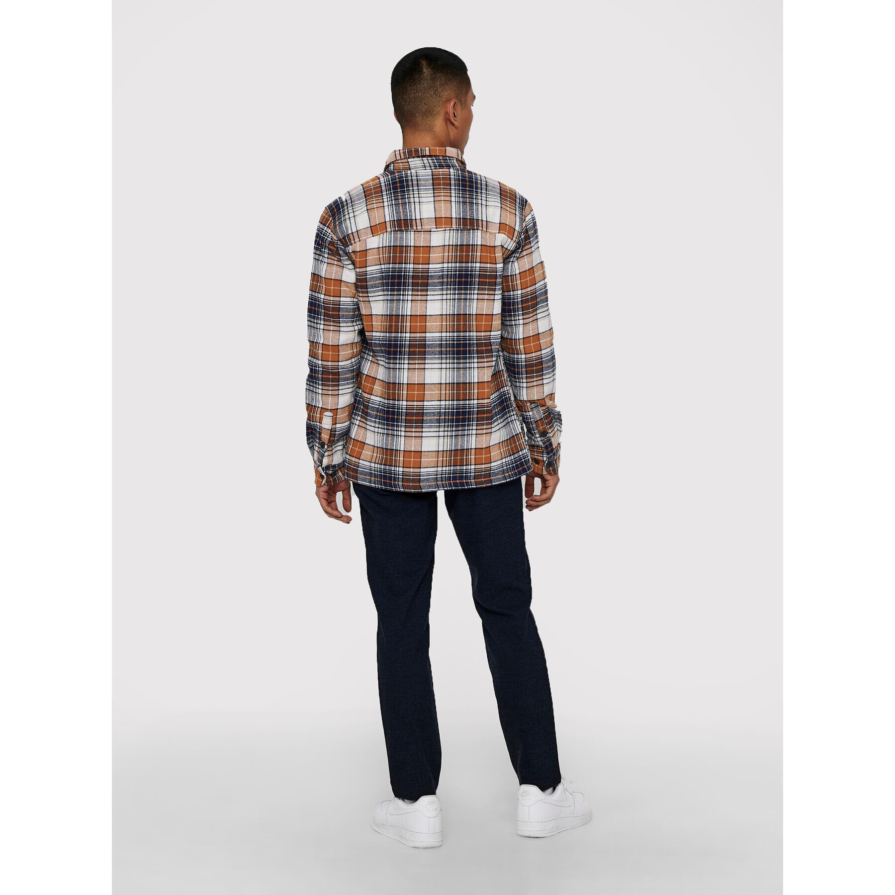 Only & Sons Prehodna jakna Jarred 22018217 Oranžna Regular Fit - Pepit.si